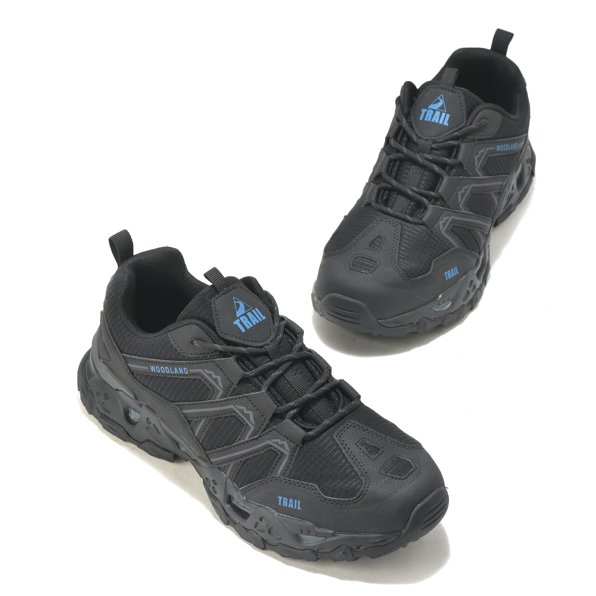 Black Sports Shoe For Men - Thumbnail 4