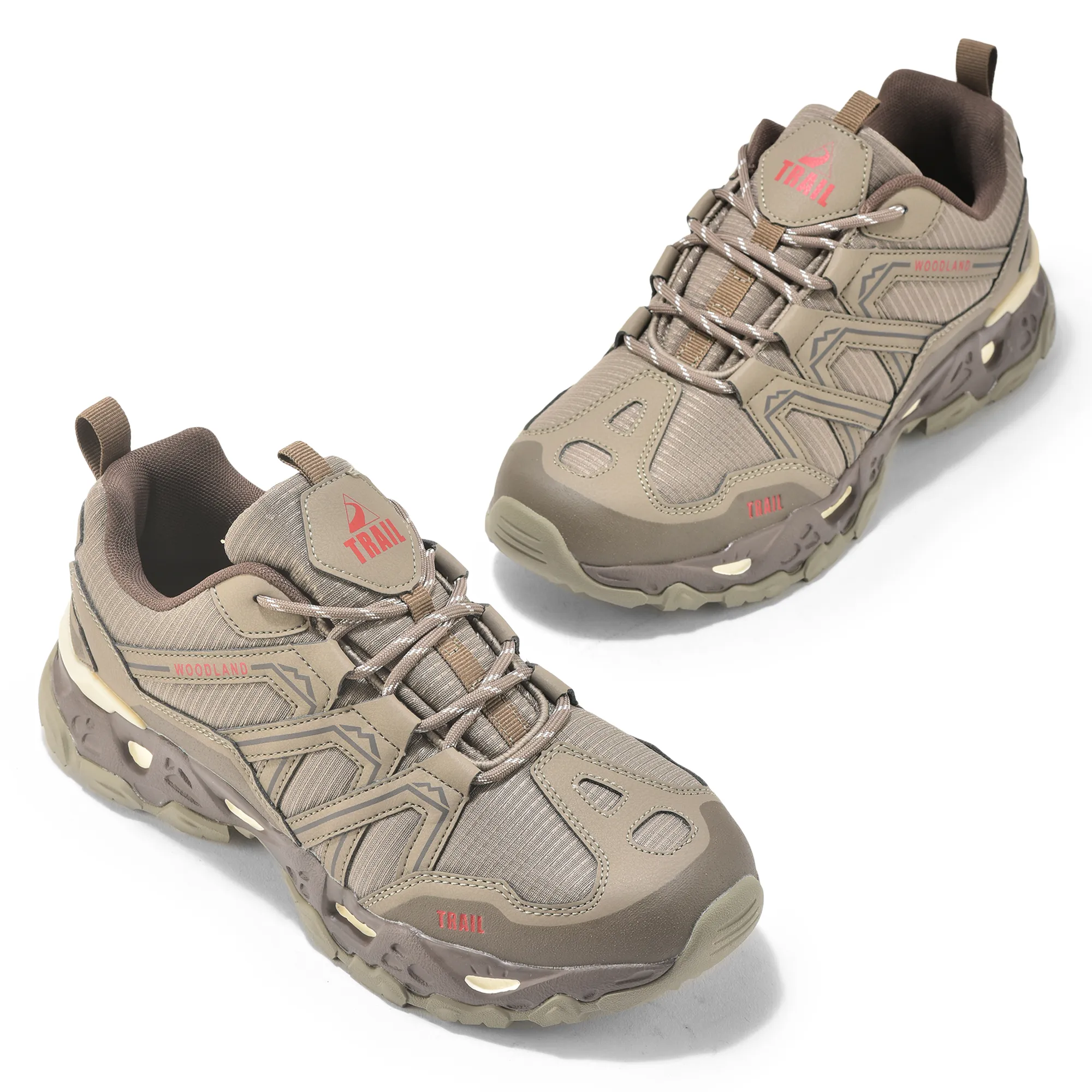 Brown Sports Shoe For Men - Thumbnail 2