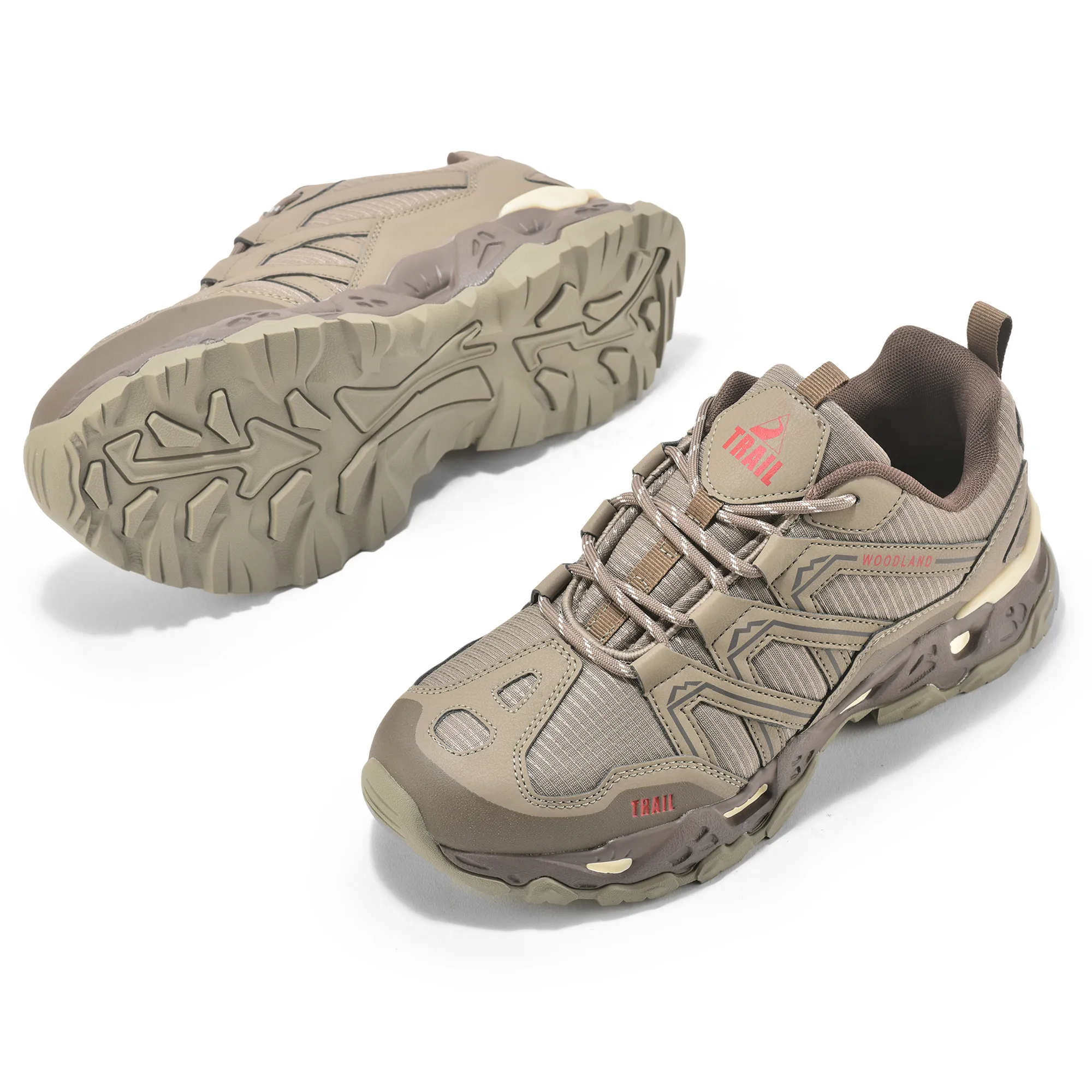 Brown Sports Shoe For Men - Thumbnail 5