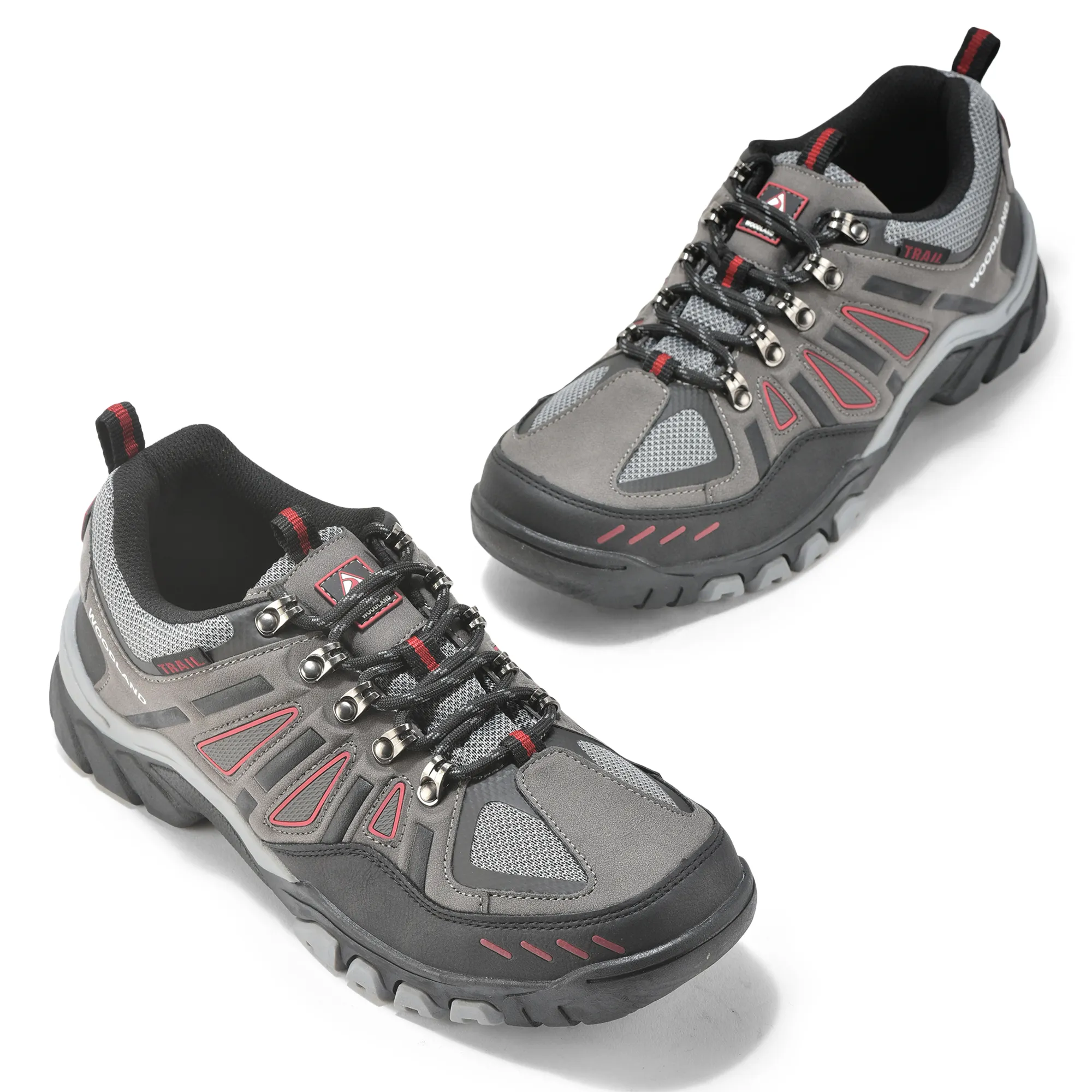 Woodland Men Grey Outdoor Sports Shoe - Thumbnail 2