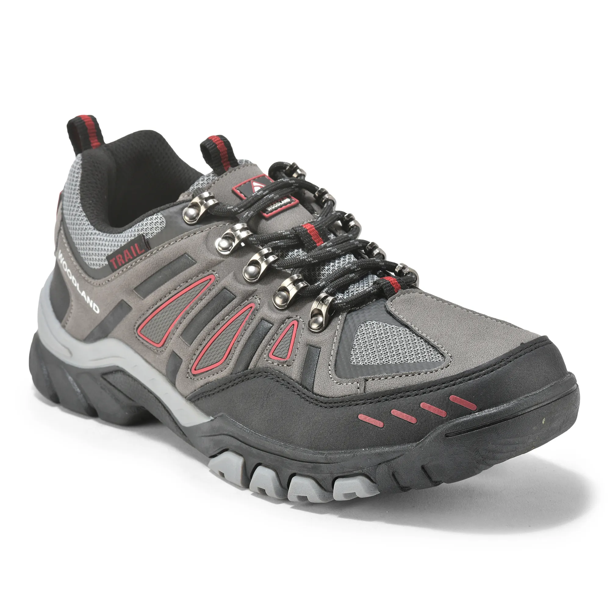 Woodland Men Grey Outdoor Sports Shoe - Thumbnail 3