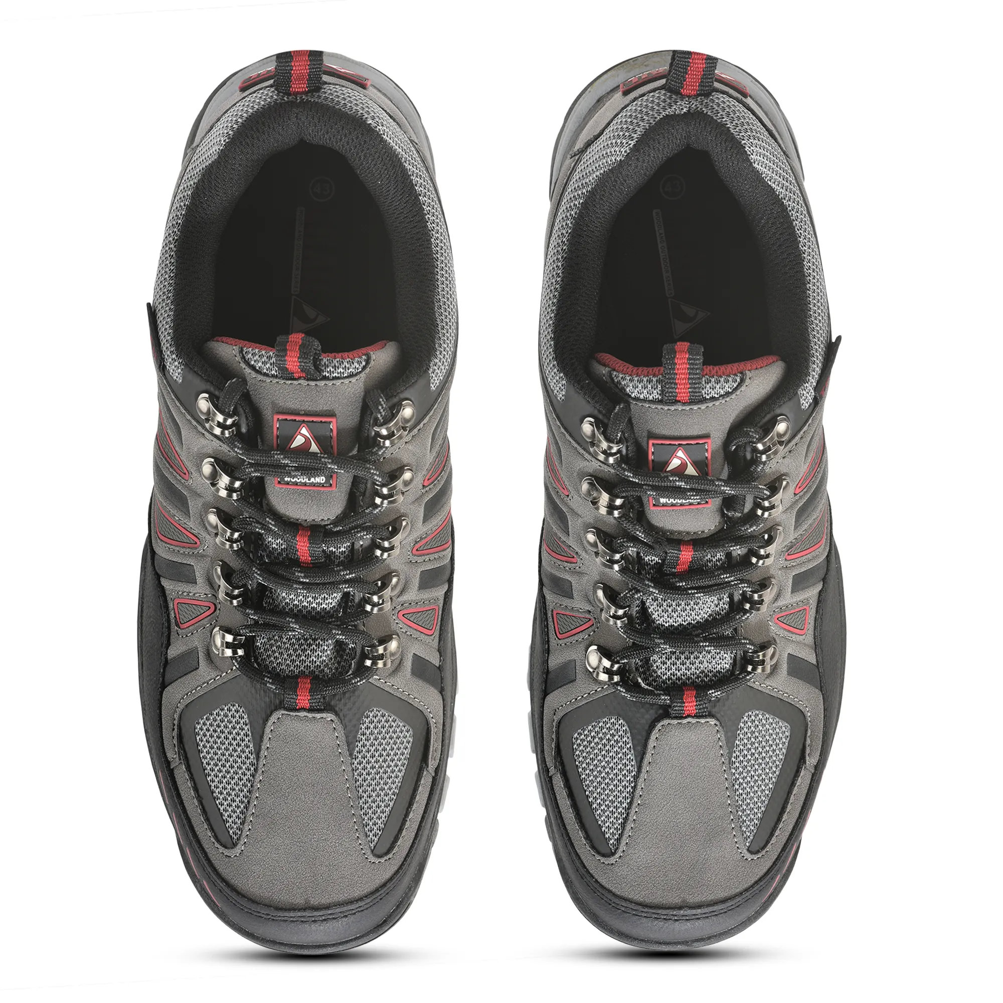 Woodland Men Grey Outdoor Sports Shoe - Thumbnail 4