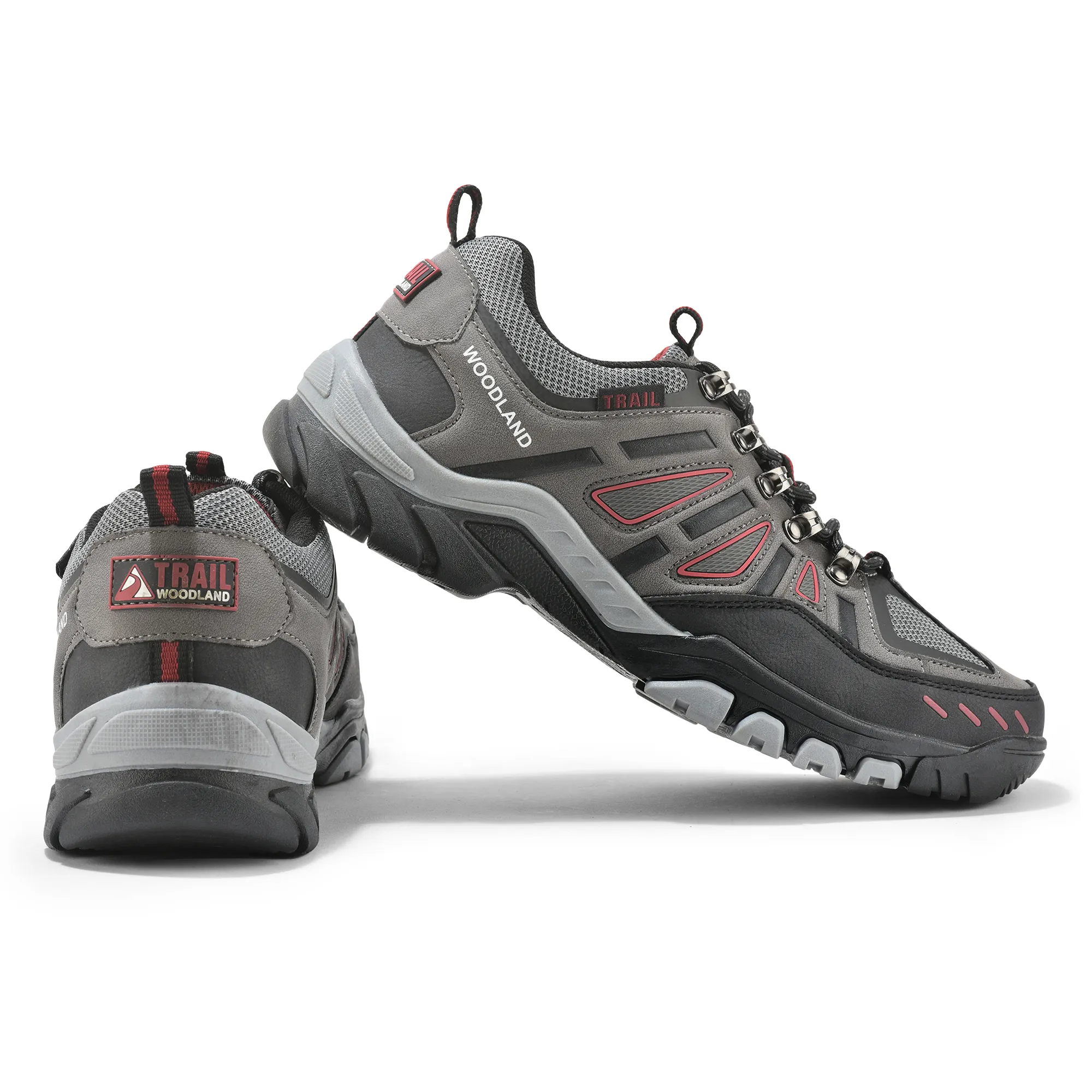 Woodland Men Grey Outdoor Sports Shoe - Thumbnail 10