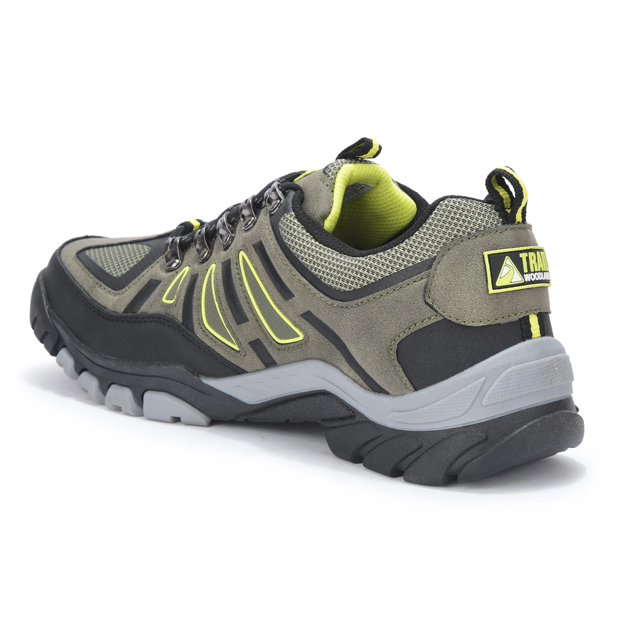 Woodland Men Olive Outdoor Sports Shoe - Thumbnail 6