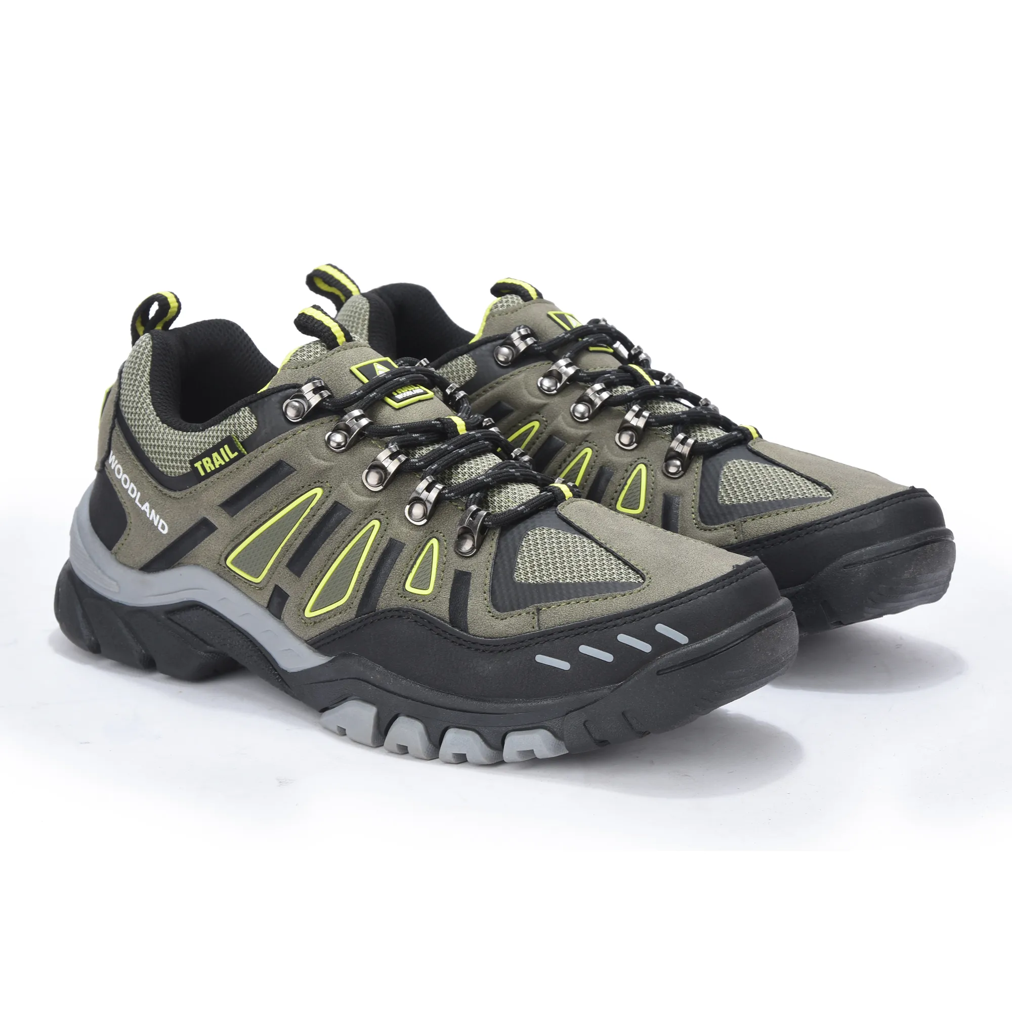 Woodland Men Olive Outdoor Sports Shoe - Thumbnail 7