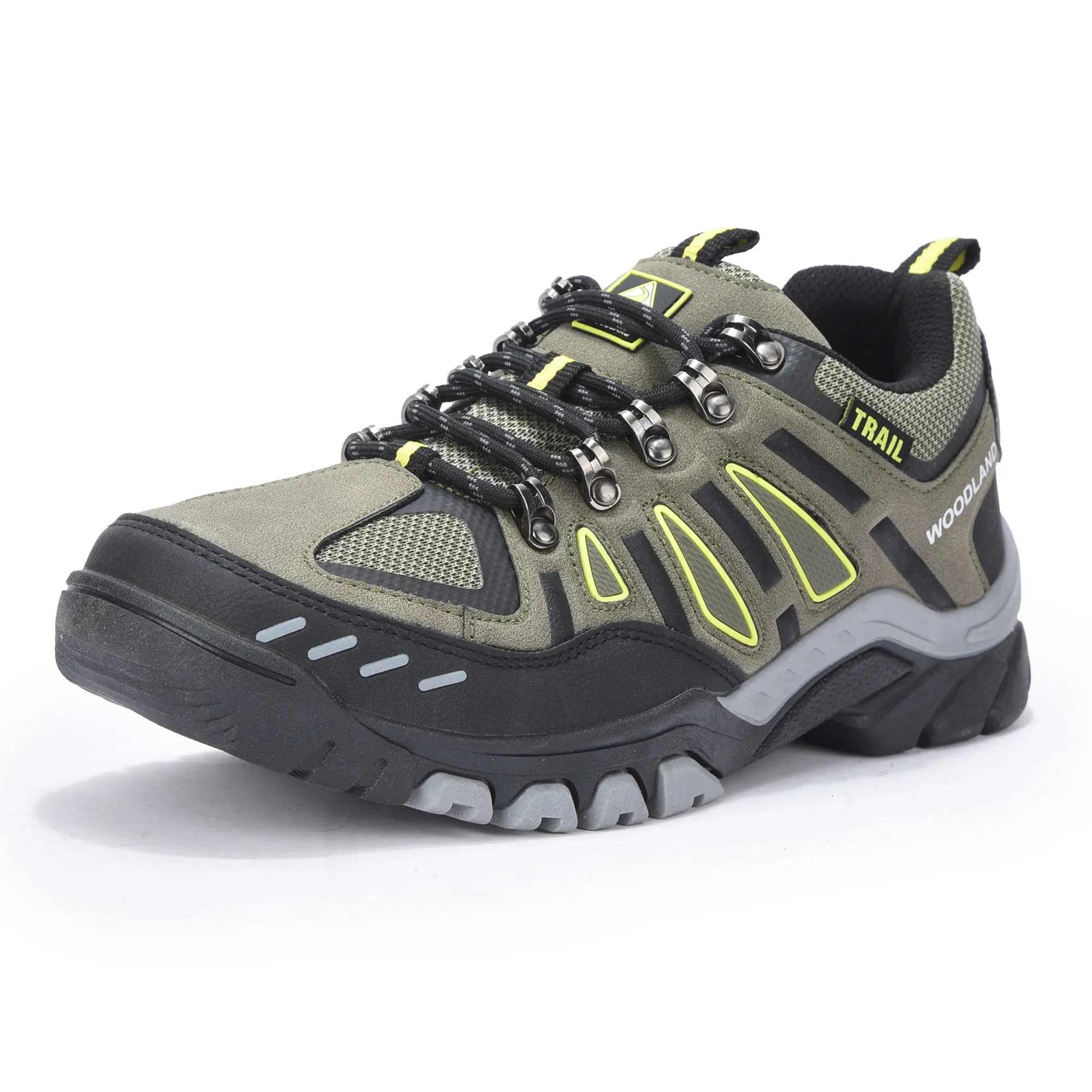 Woodland Men Olive Outdoor Sports Shoe - Thumbnail 11