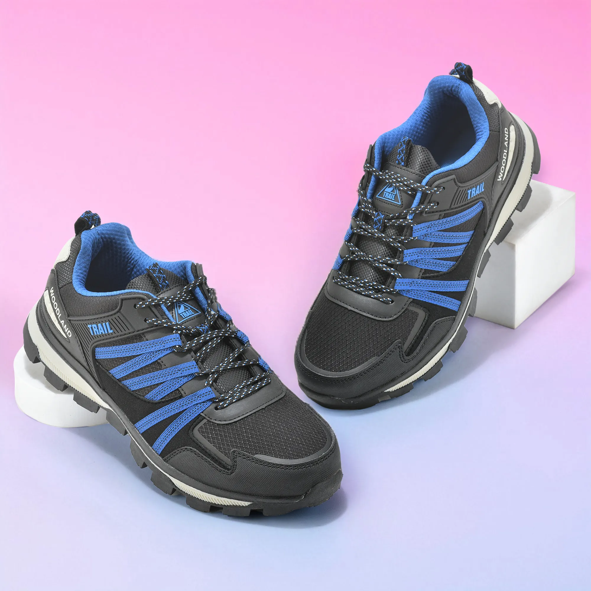 Men Black Mesh Outdoor Sports Shoes - Thumbnail 9