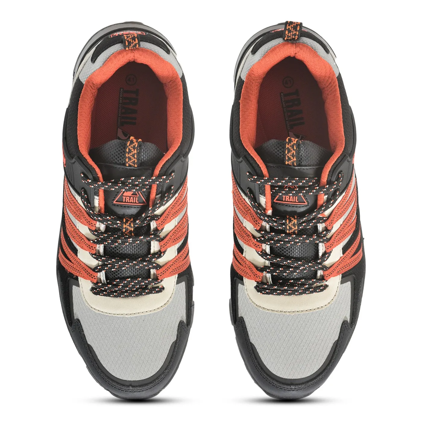 Men Grey  Mesh Outdoor Sports Shoes - Thumbnail 4