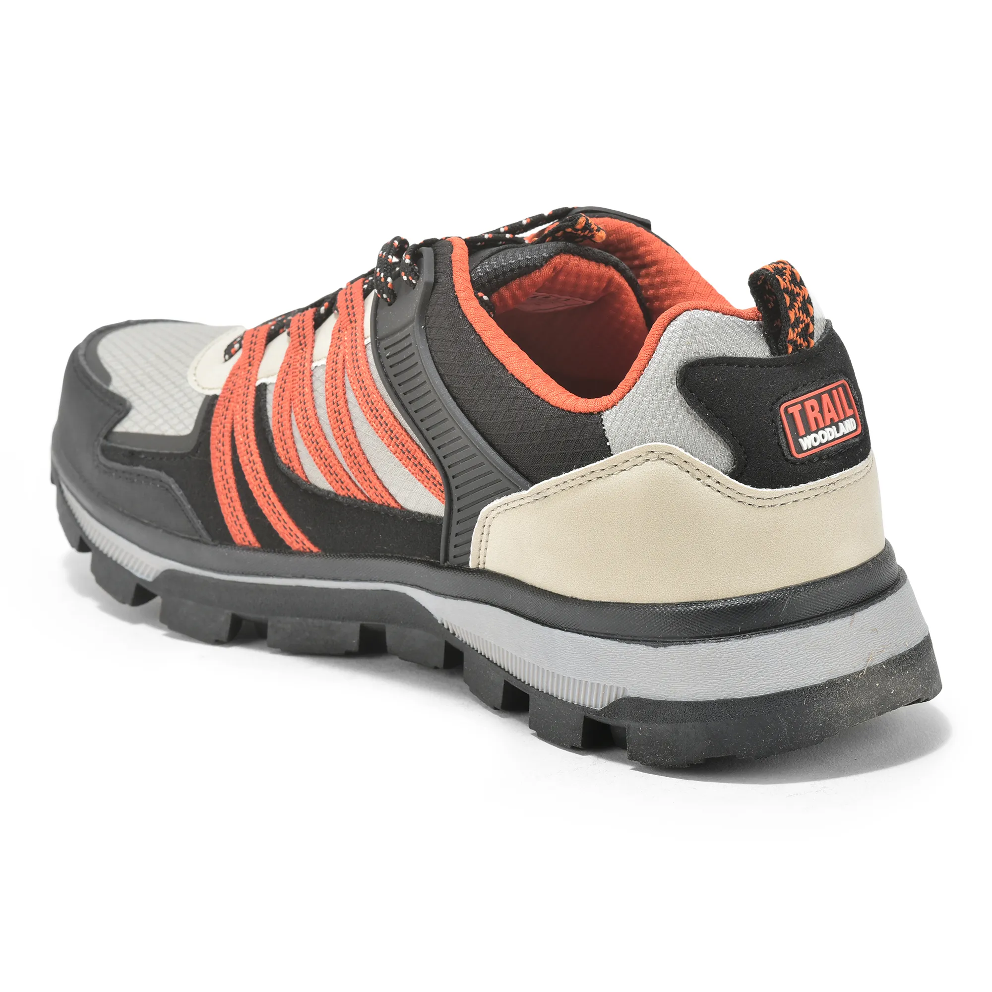 Men Grey  Mesh Outdoor Sports Shoes - Thumbnail 6