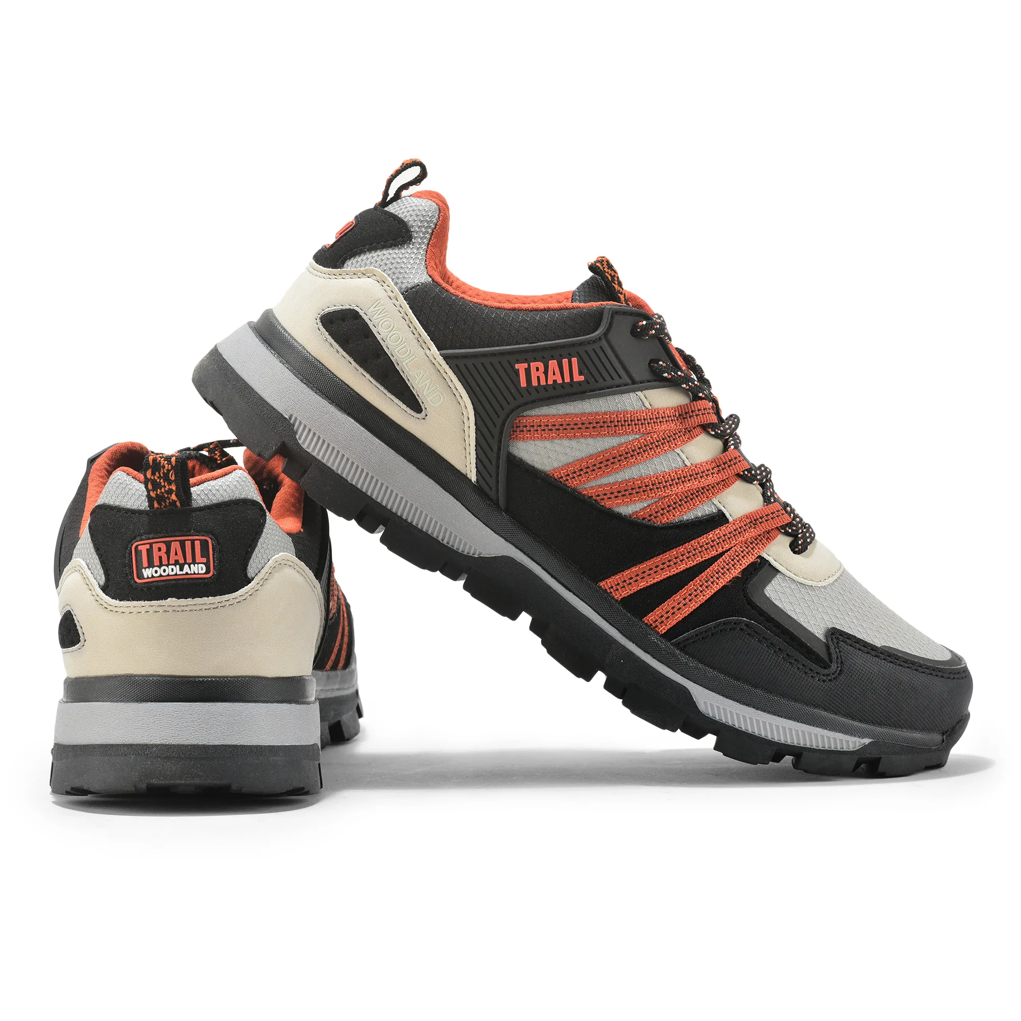 Men Grey  Mesh Outdoor Sports Shoes - Thumbnail 10