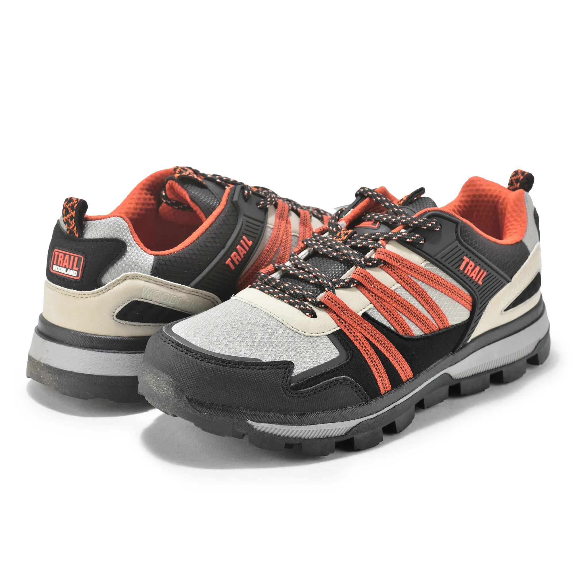 Men Grey  Mesh Outdoor Sports Shoes - Thumbnail 11