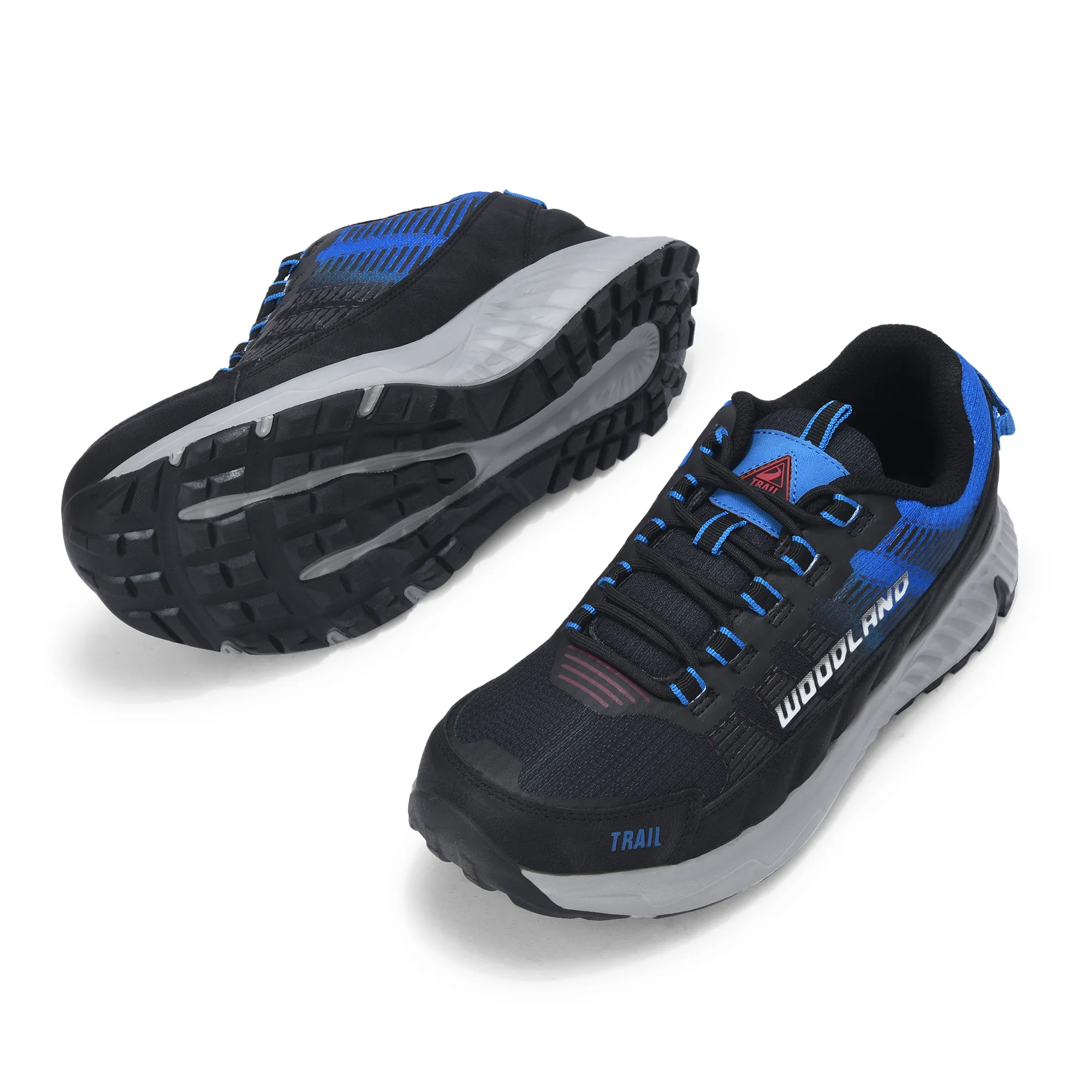Men Black/Blue Active Mesh Sports Shoe - Thumbnail 5