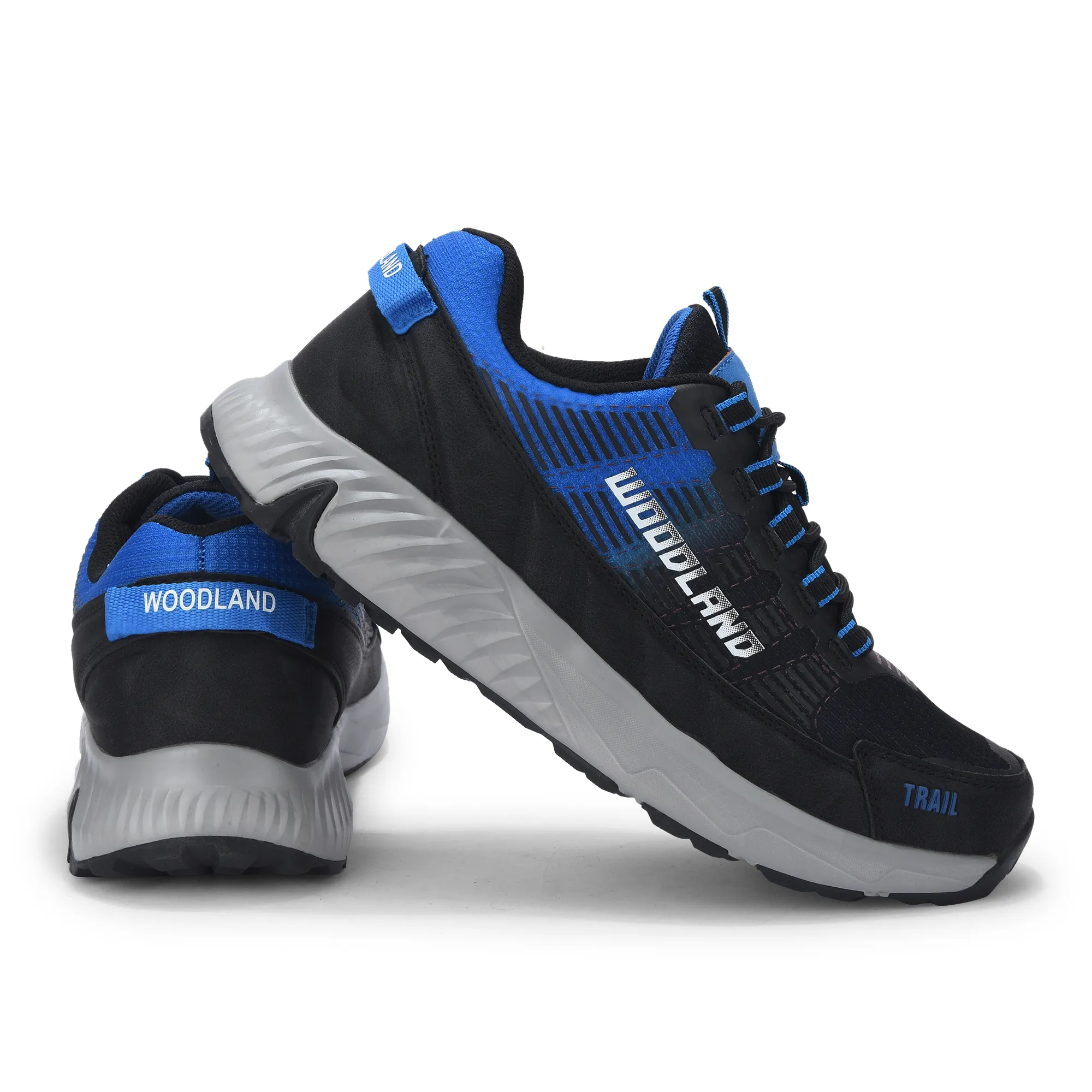Men Black/Blue Active Mesh Sports Shoe - Thumbnail 10