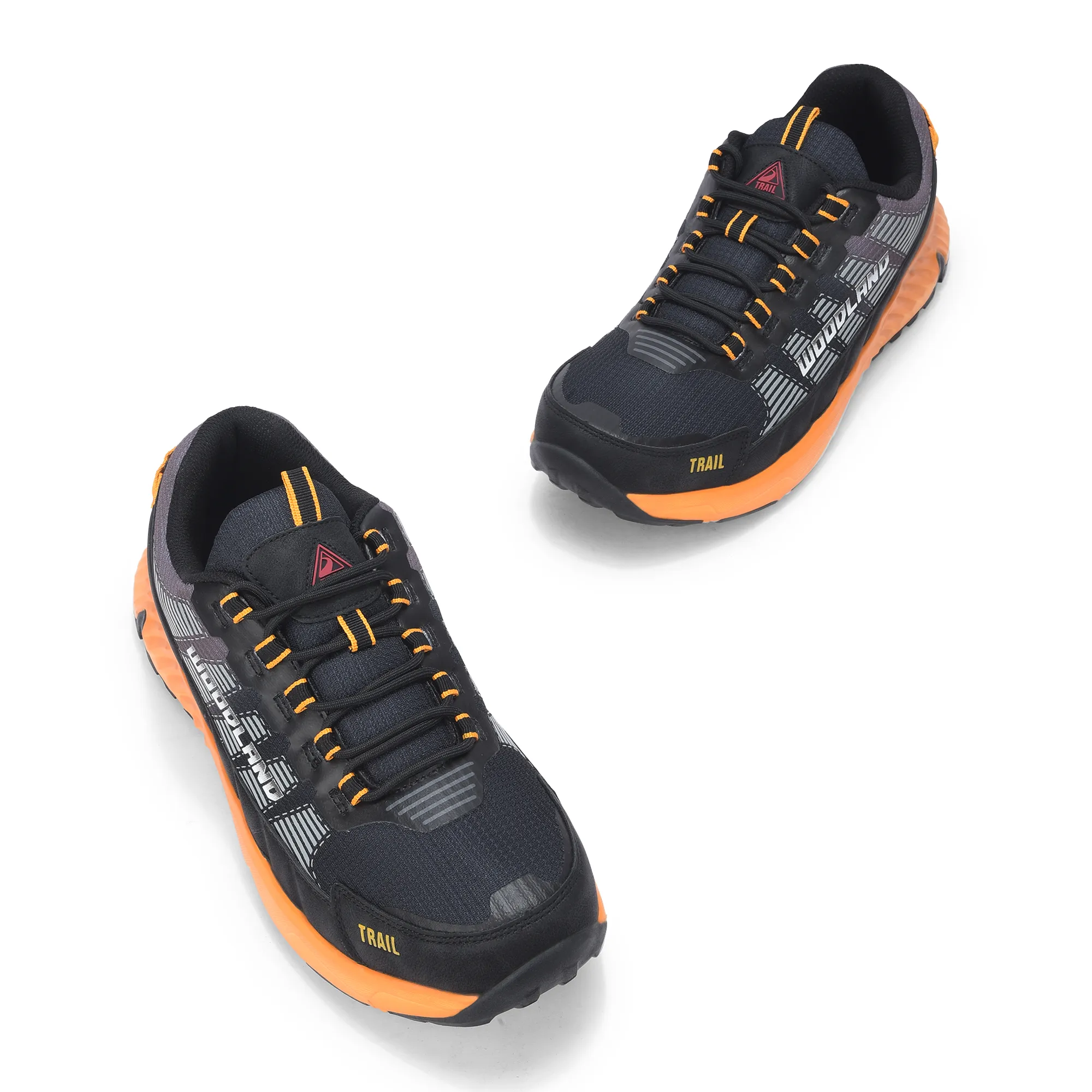 Men Black/Yellow Active Mesh Sports Shoe - Thumbnail 2