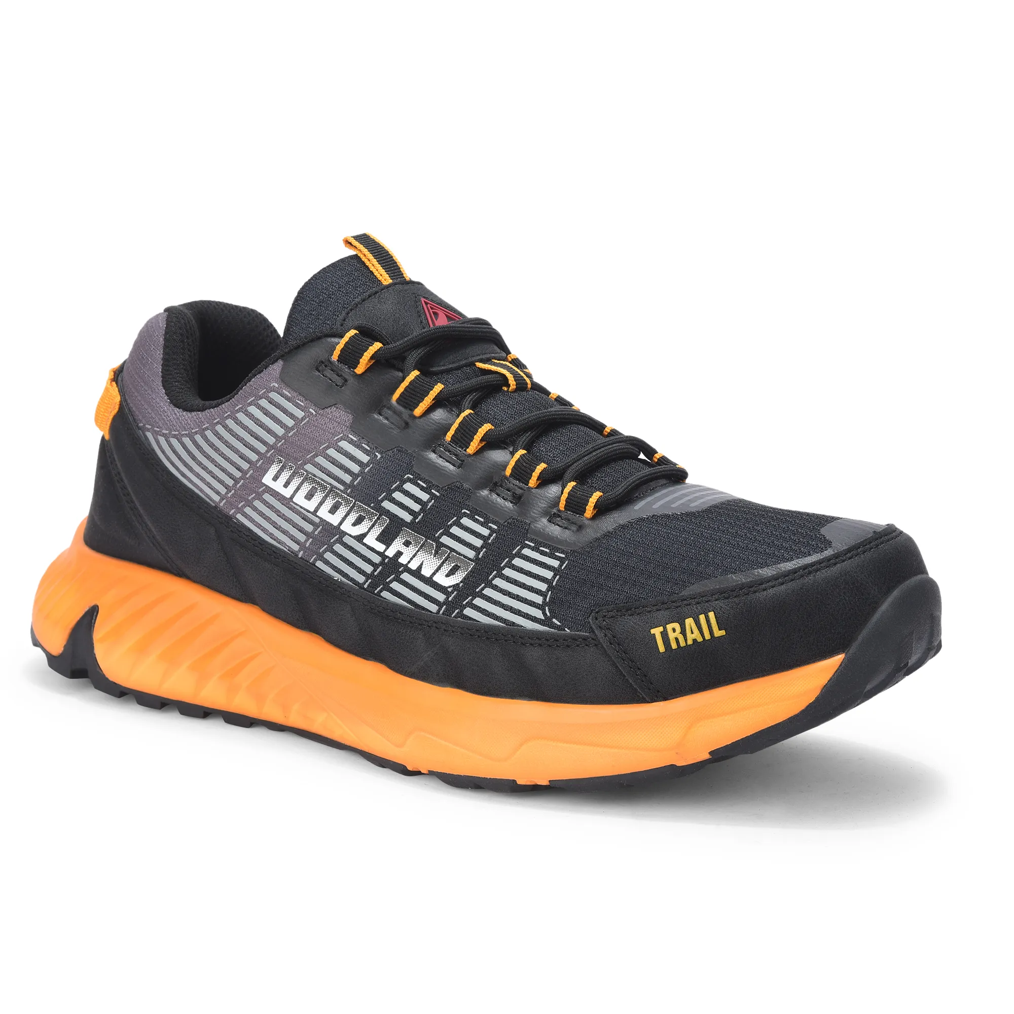 Men Black/Yellow Active Mesh Sports Shoe - Thumbnail 3