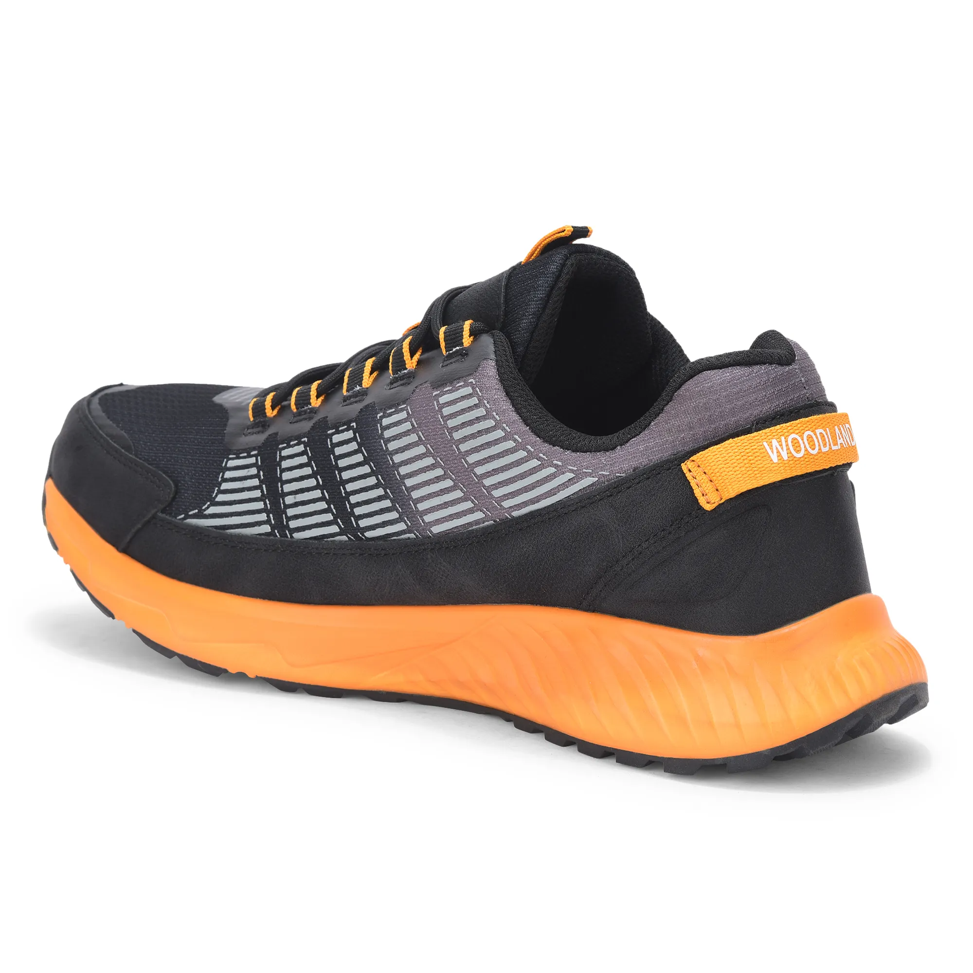 Men Black/Yellow Active Mesh Sports Shoe - Thumbnail 6
