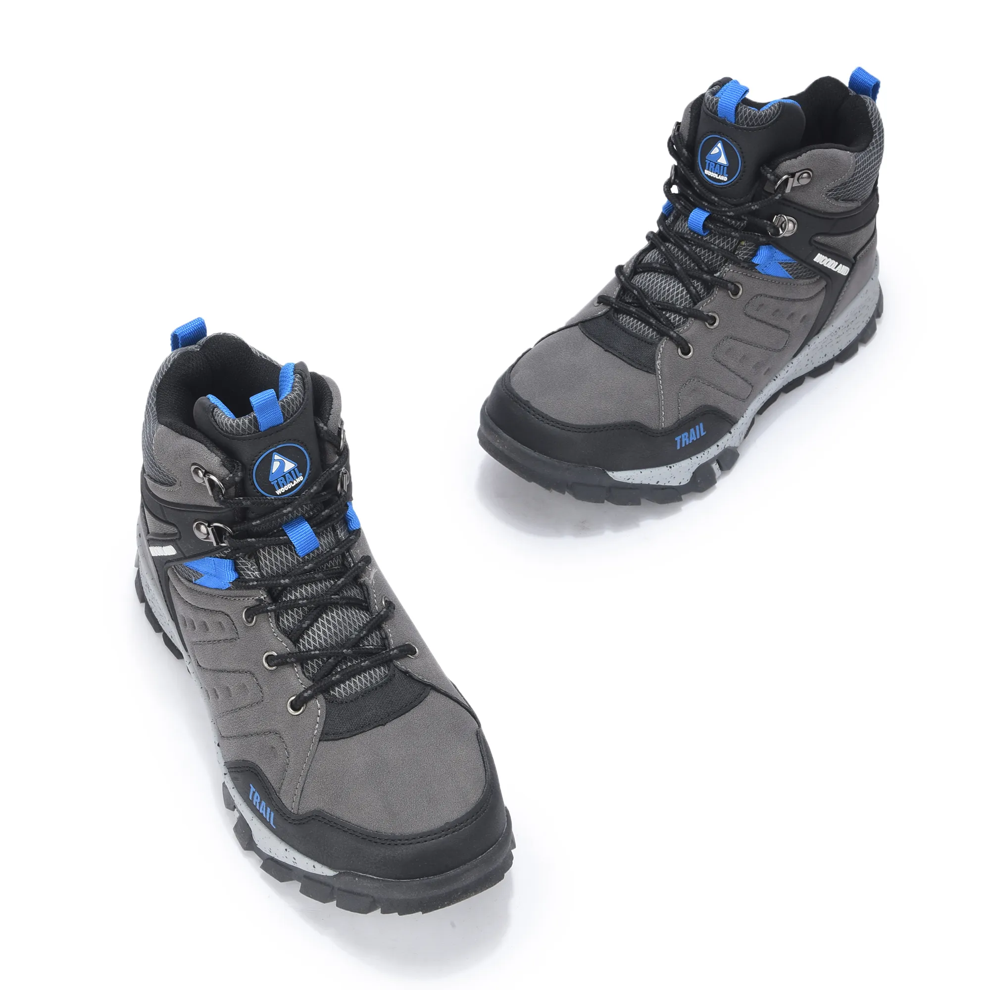 Woodland Grey Comfort Outdoor Sports Shoe For Men - Thumbnail 2