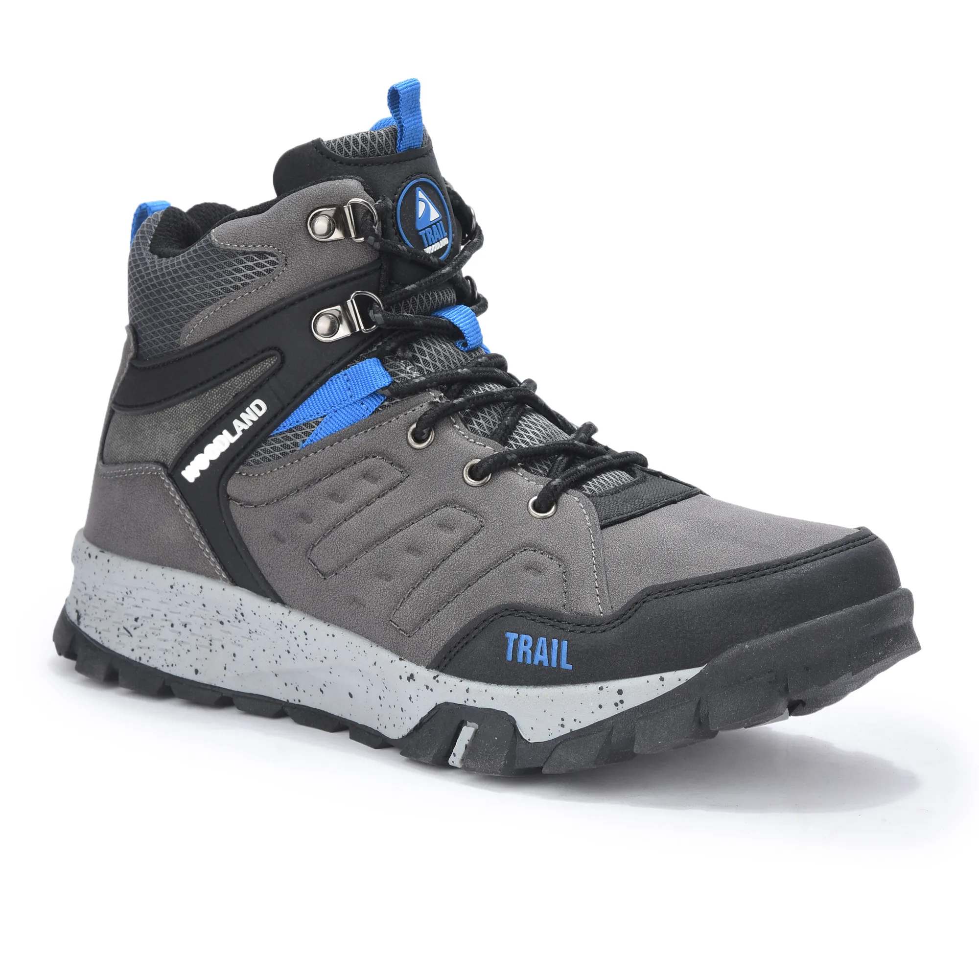 Woodland Grey Comfort Outdoor Sports Shoe For Men - Thumbnail 3