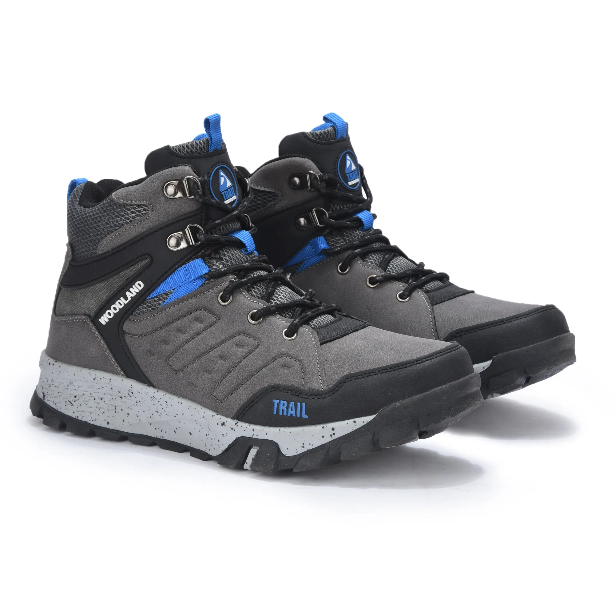 Woodland Grey Comfort Outdoor Sports Shoe For Men - Thumbnail 7