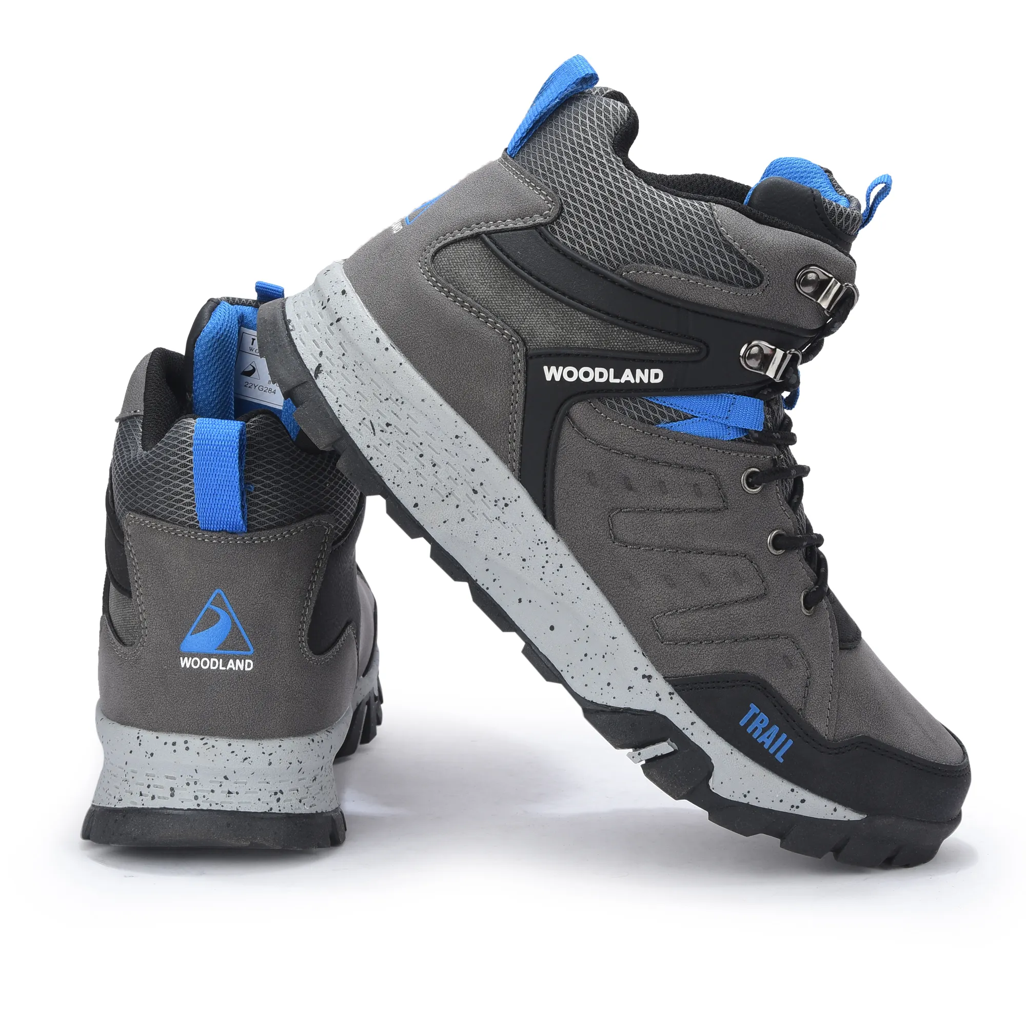 Woodland Grey Comfort Outdoor Sports Shoe For Men - Thumbnail 10