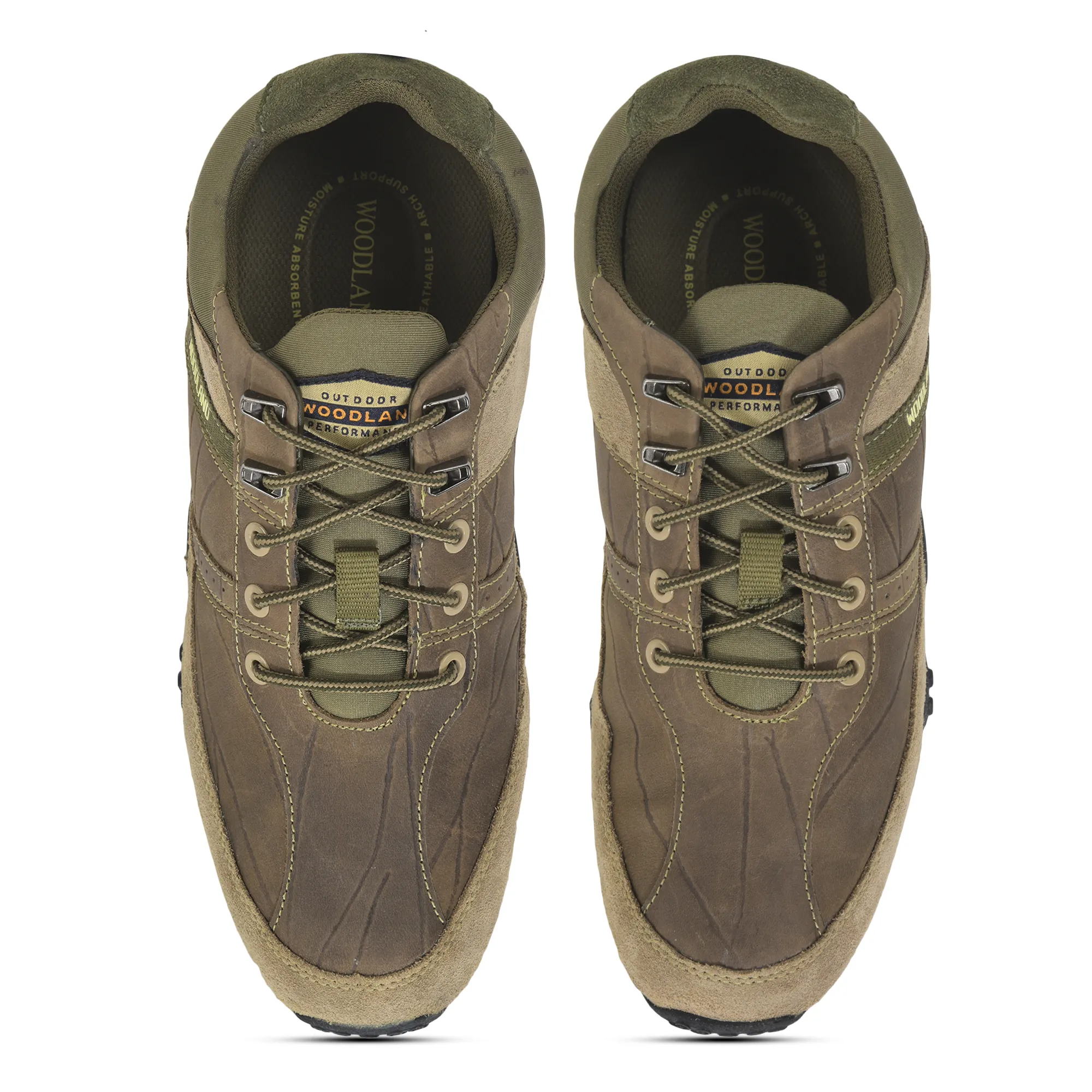 Casual Dubai Khaki lace-up shoes for men - Thumbnail 4