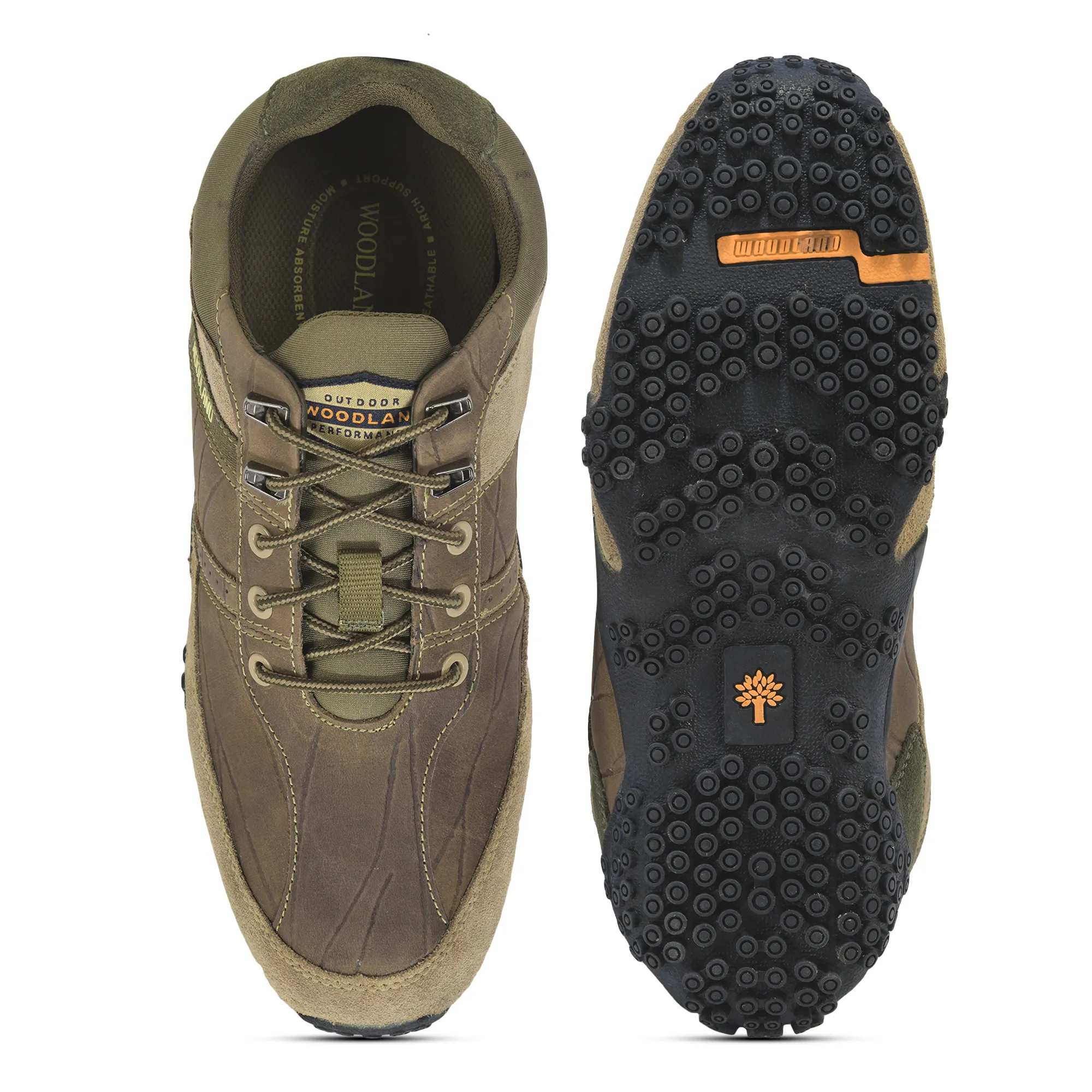 Casual Dubai Khaki lace-up shoes for men - Thumbnail 8