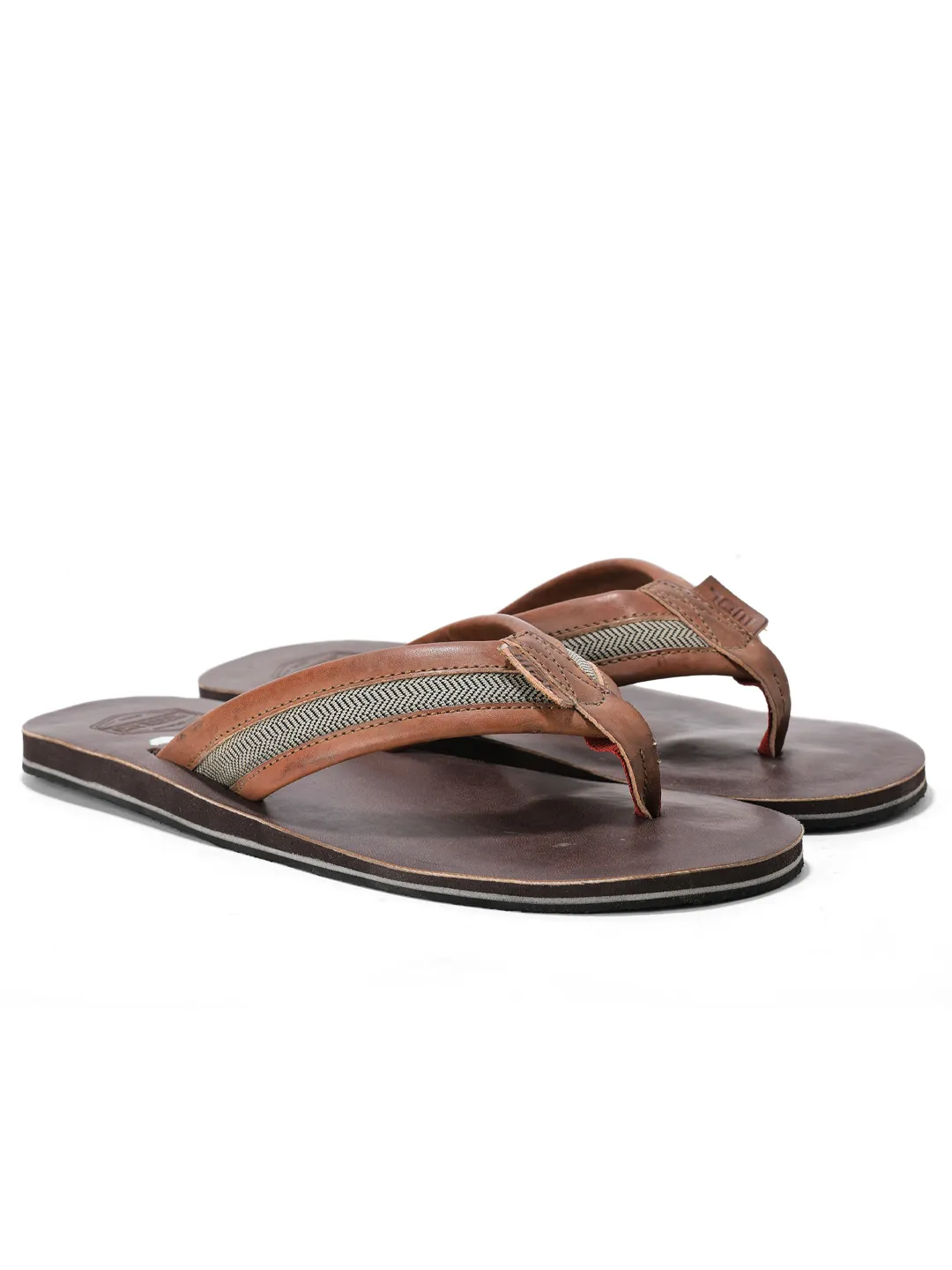Woodland Premium Beige Men's PU Slippers - Thumbnail 8