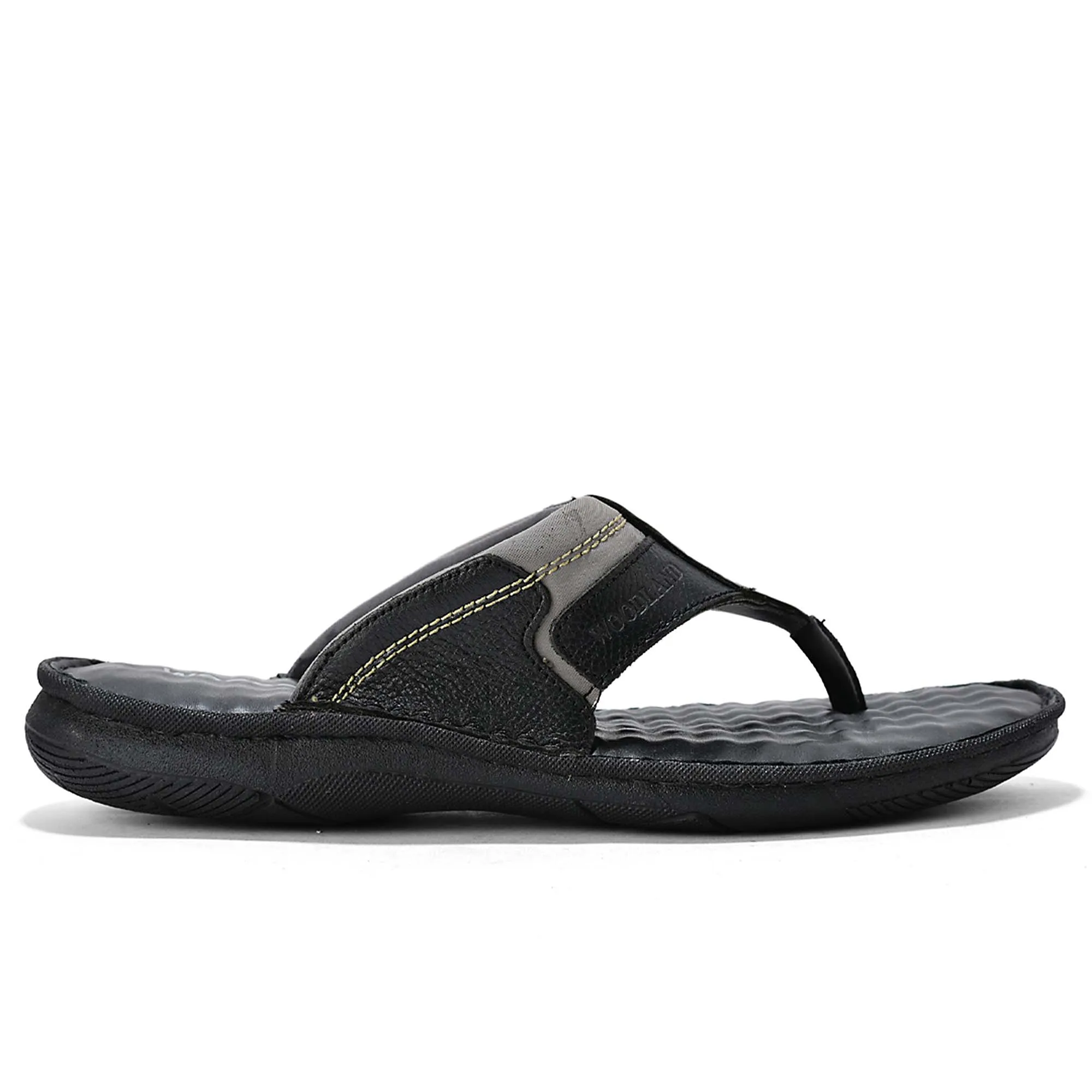 Woodland Black Softy Cbocp2 Men Slippers 2