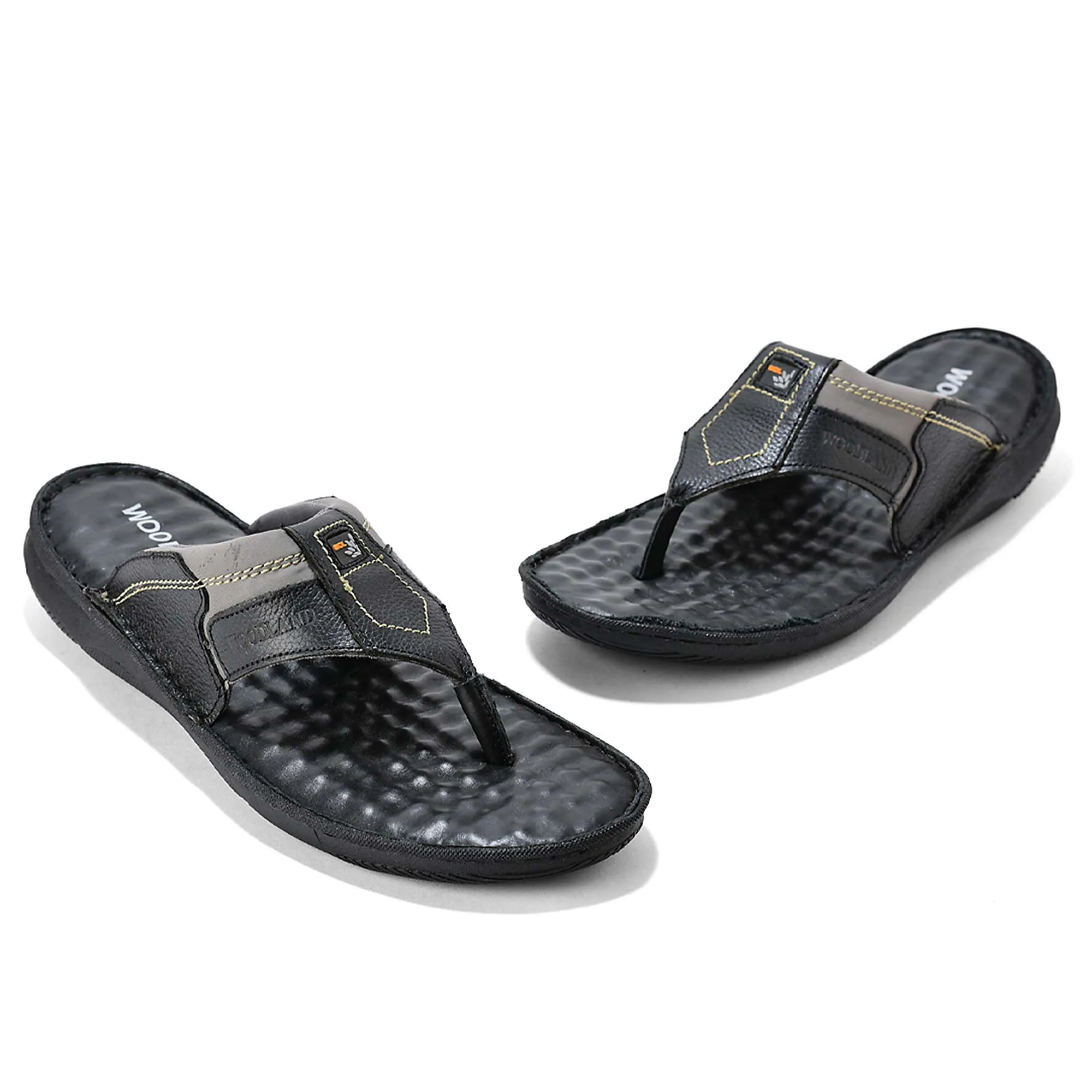 Woodland Black Softy Cbocp2 Men Slippers 3