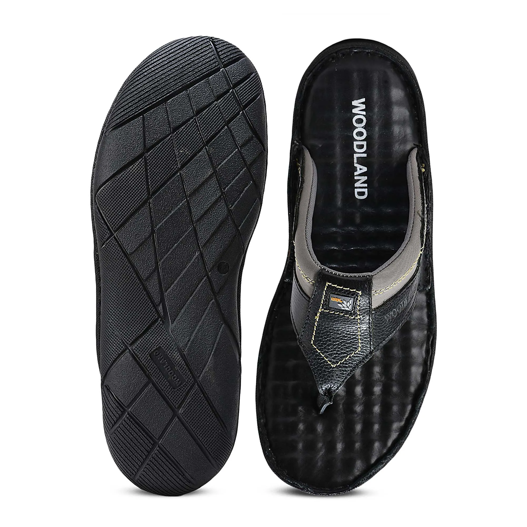 Woodland Black Softy Cbocp2 Men Slippers 9