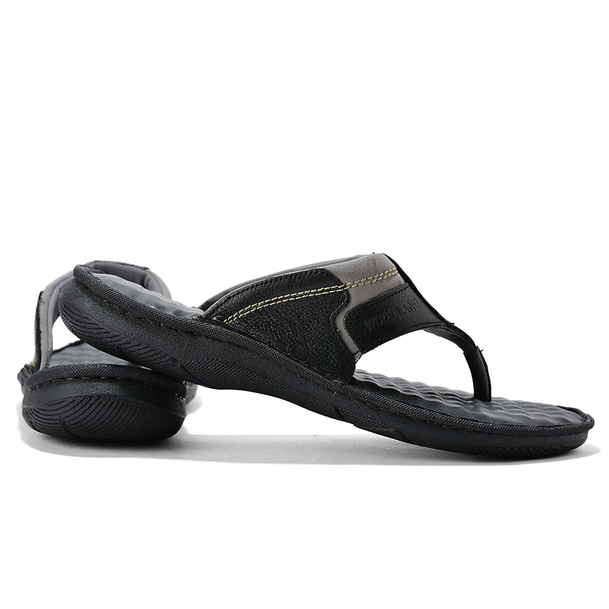 Woodland Black Softy Cbocp2 Men Slippers 10