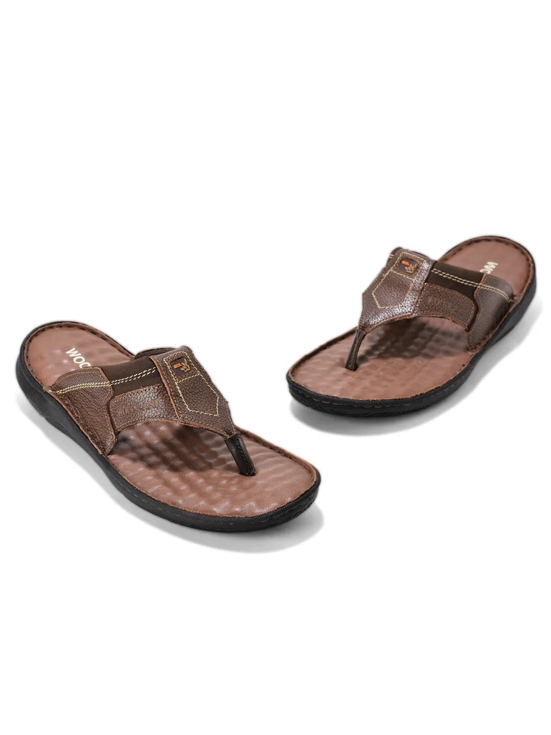 Woodland Tan Softy Cbocp2 Men Slippers 3