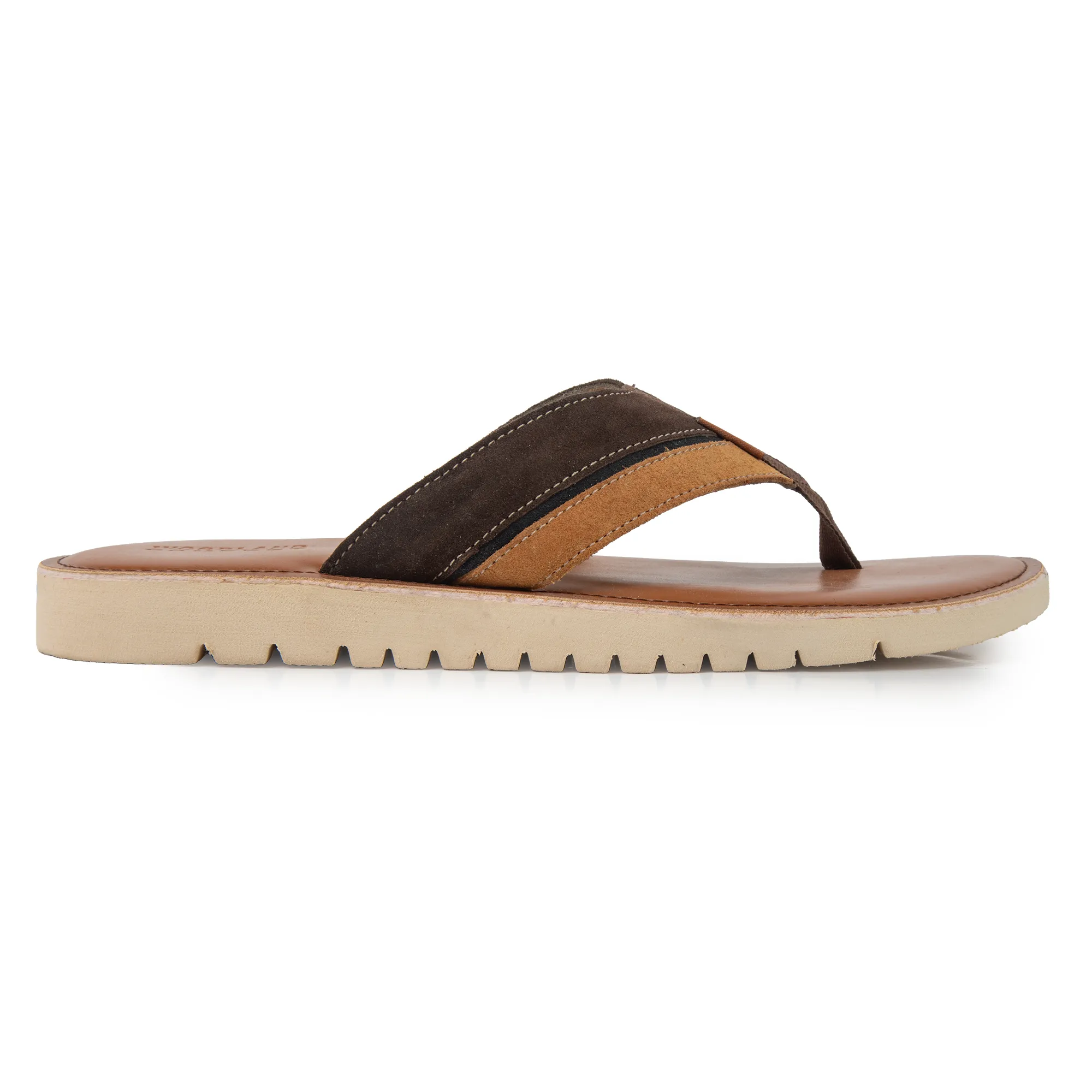 Woodland Smart brown slippers for men - Thumbnail 2
