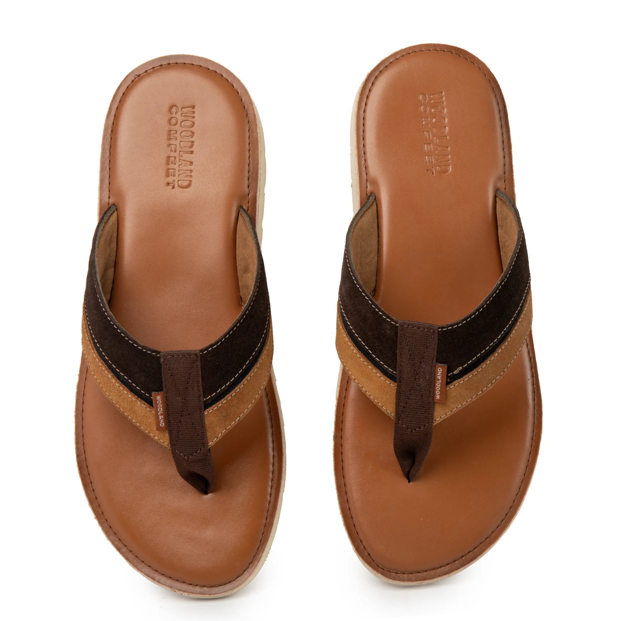 Woodland Smart brown slippers for men - Thumbnail 5