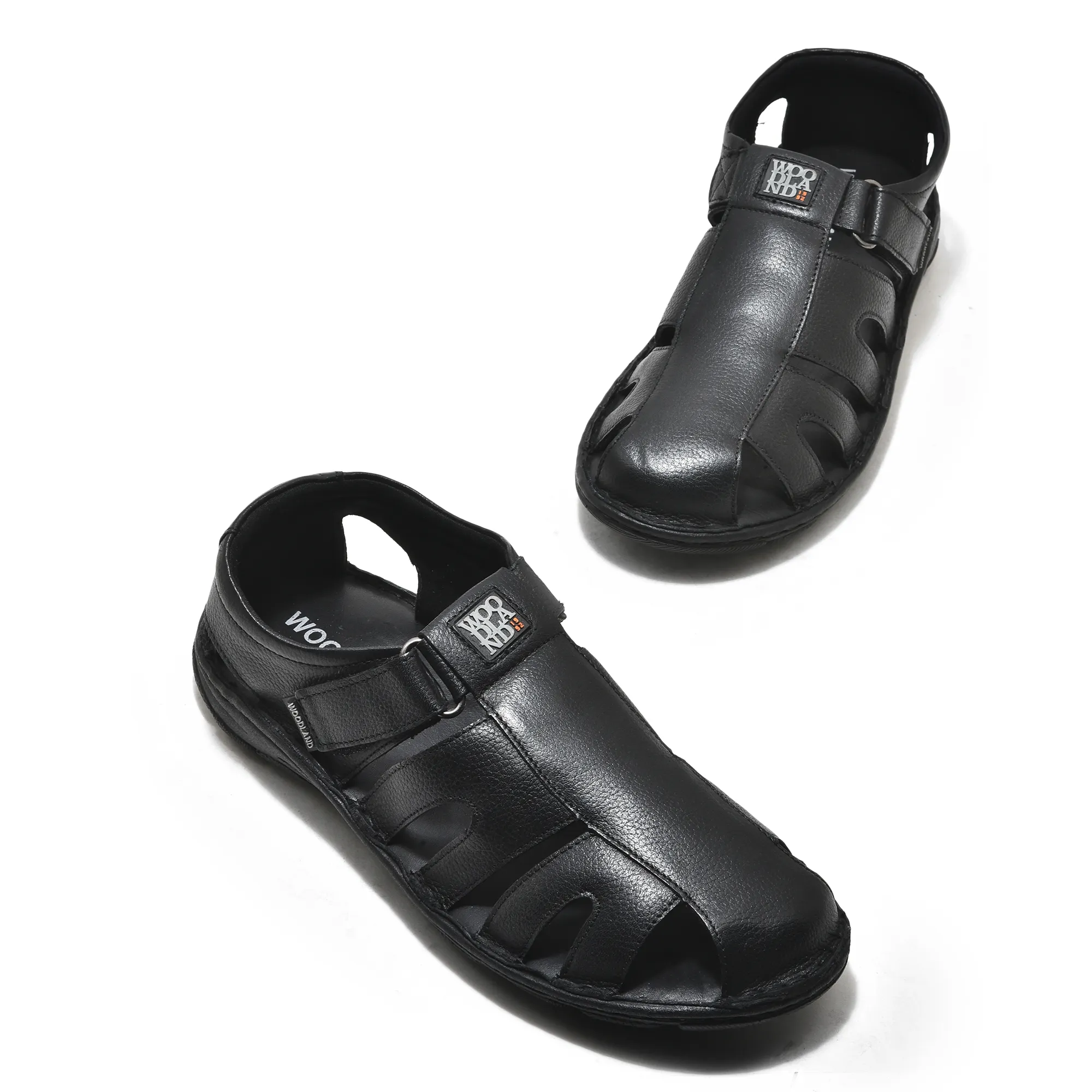 Black Fisherman Sandals for Men - Thumbnail 2