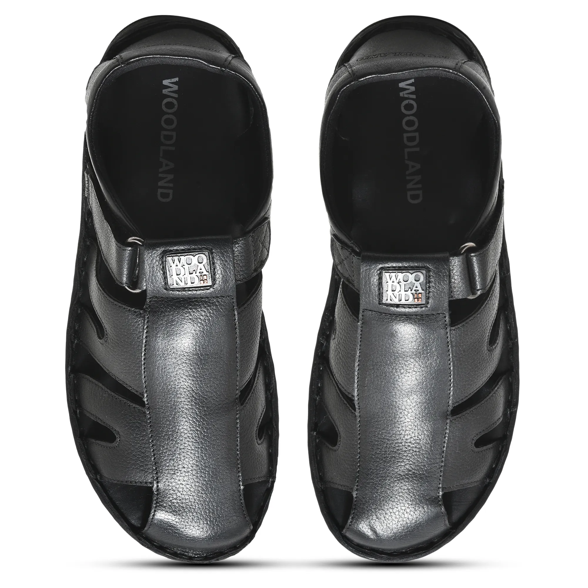 Black Fisherman Sandals for Men - Thumbnail 3