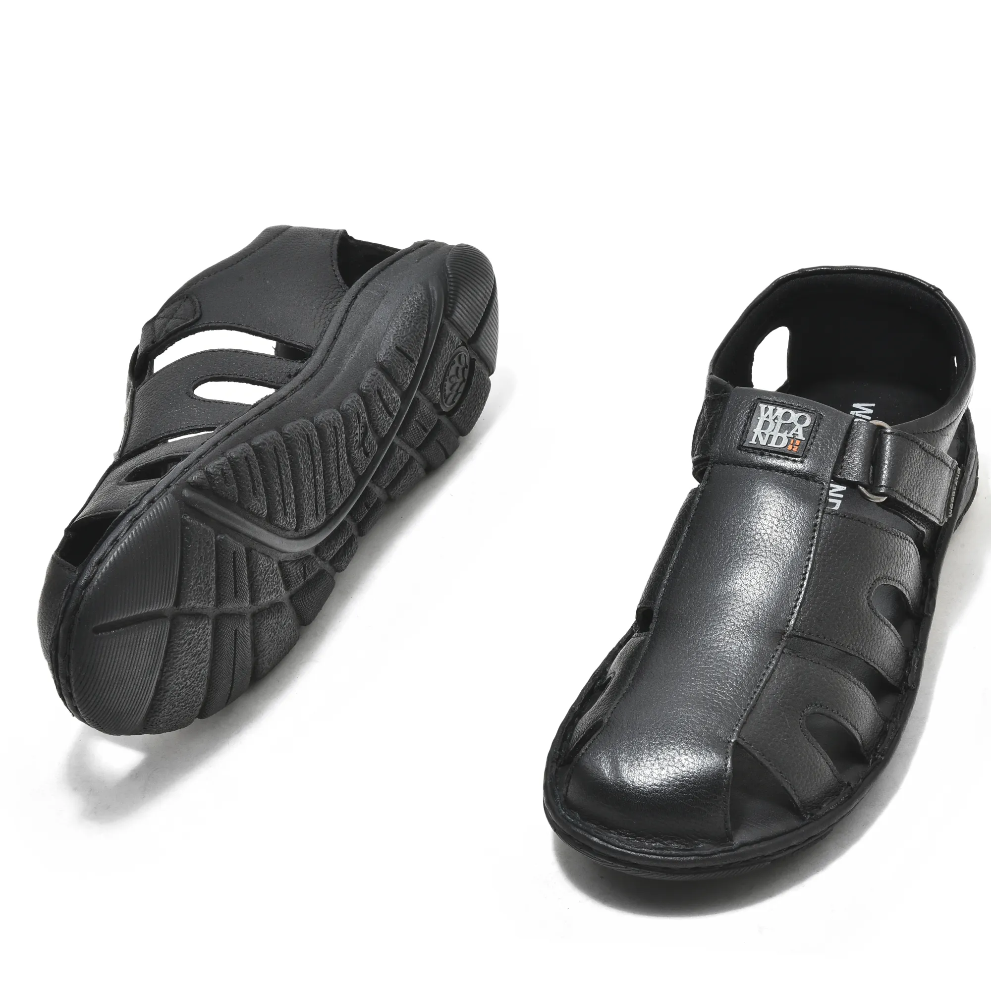 Black Fisherman Sandals for Men - Thumbnail 4
