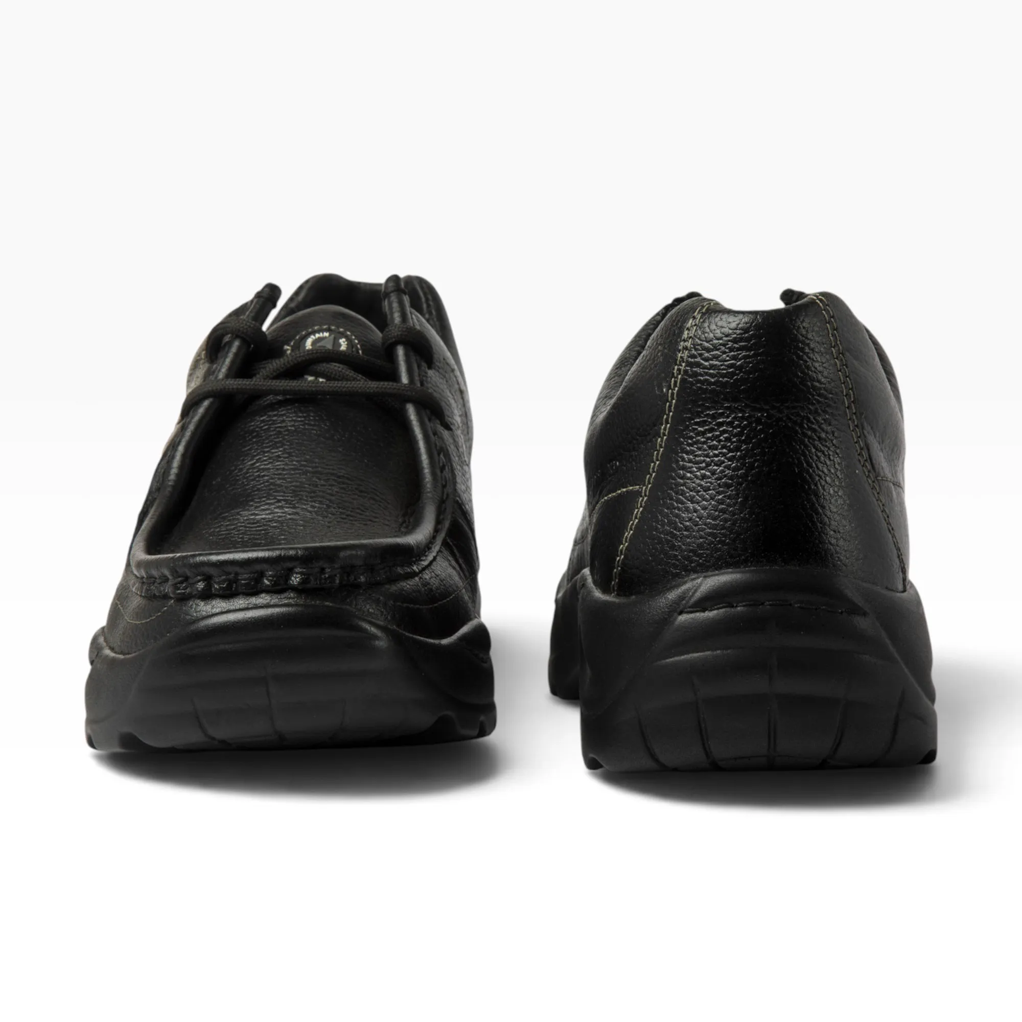 BLACK casual leather shoes - Thumbnail 6