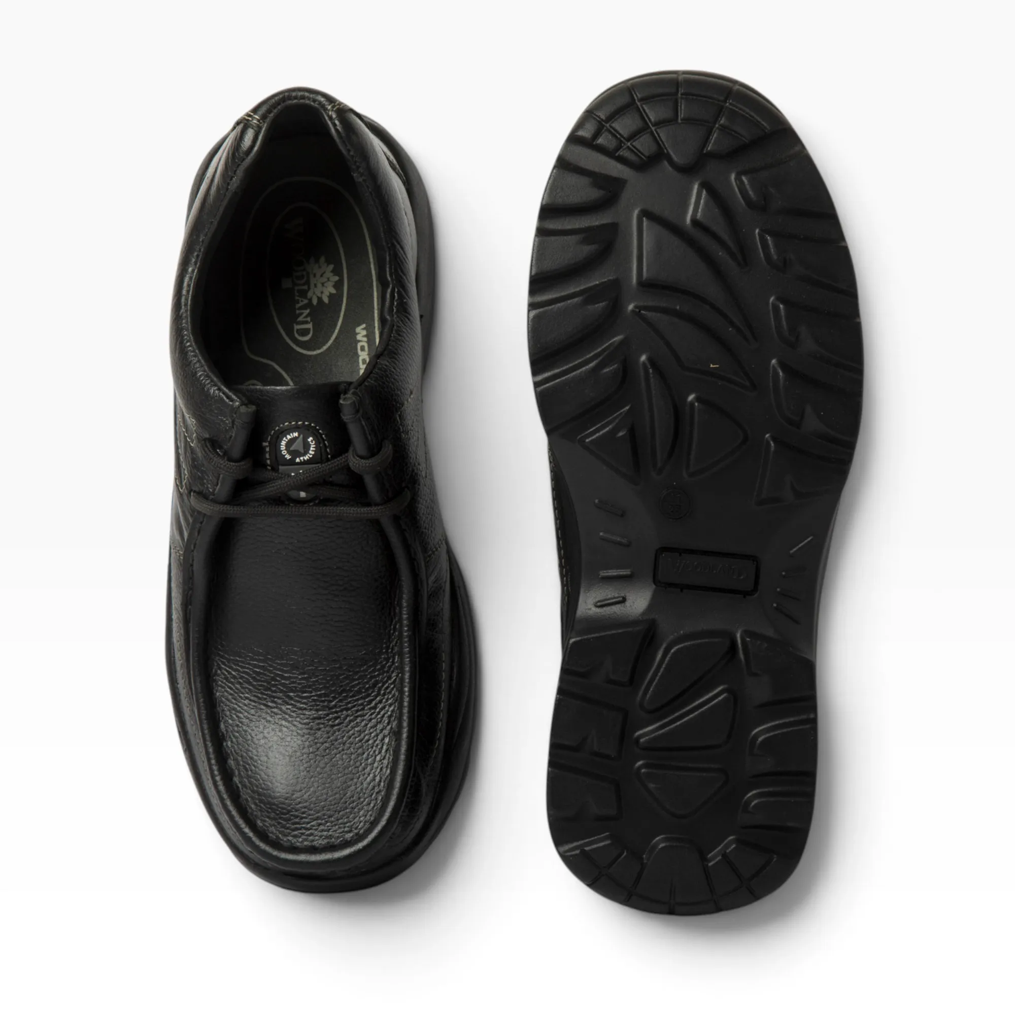 BLACK casual leather shoes - Thumbnail 14