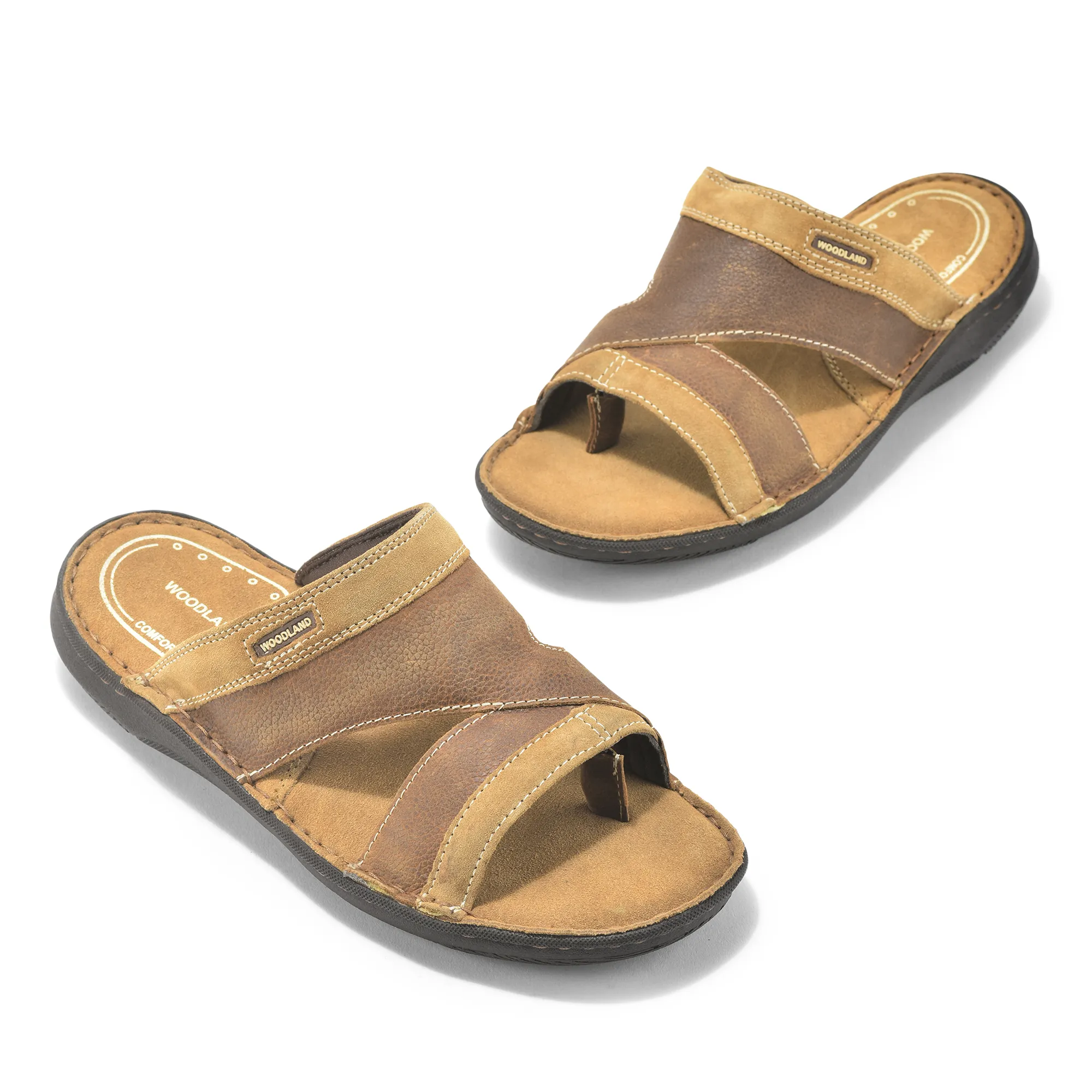 Camel Nubuck Slipper For Men - Thumbnail 2