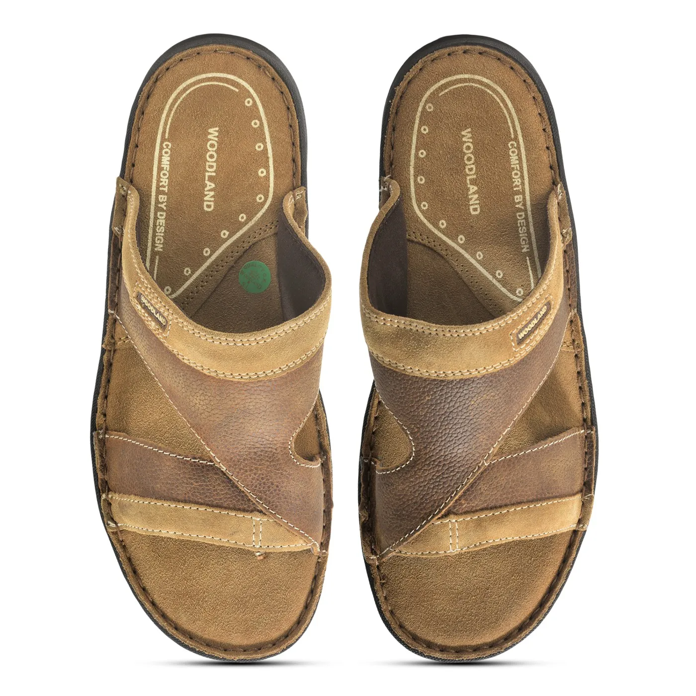 Camel Nubuck Slipper For Men - Thumbnail 4
