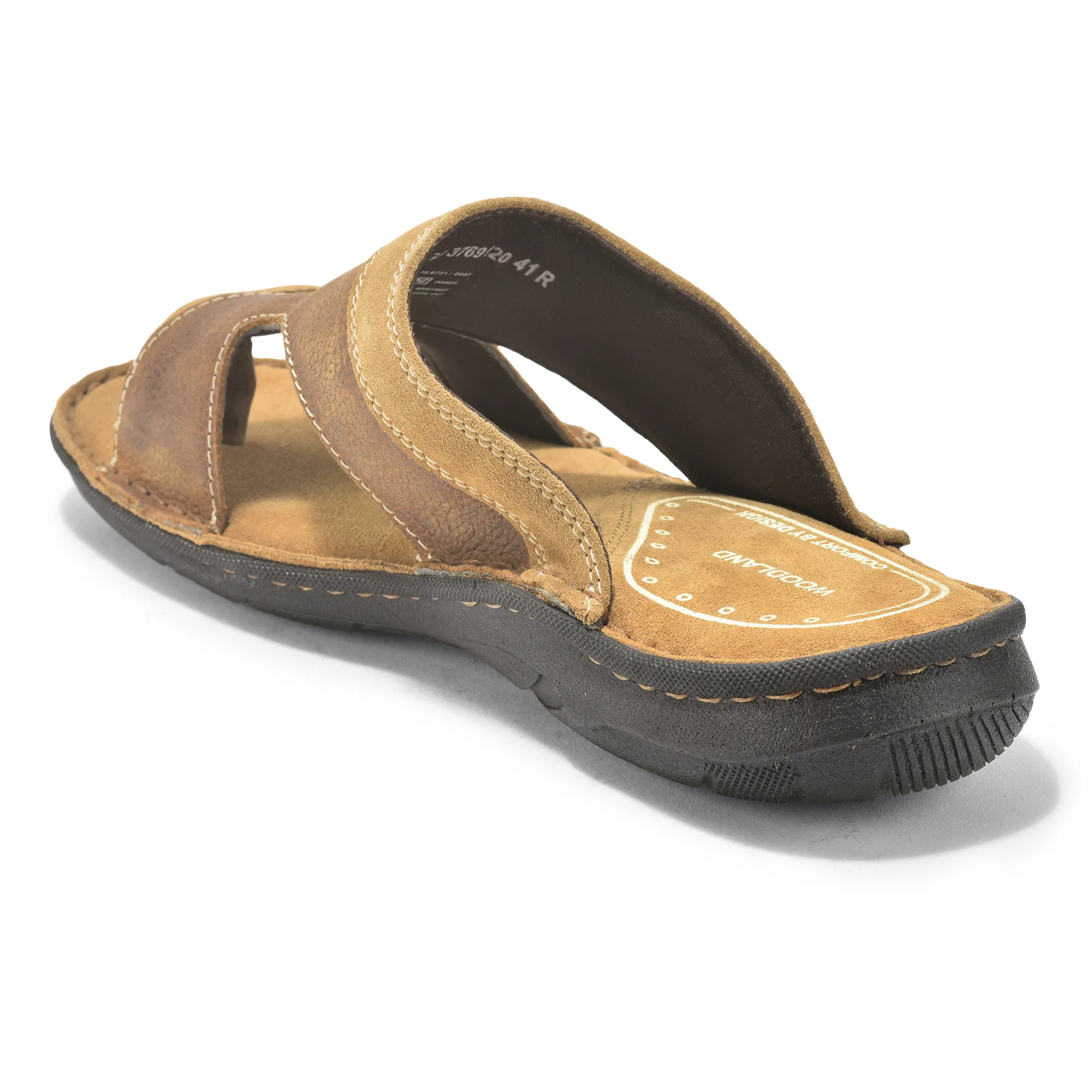 Camel Nubuck Slipper For Men - Thumbnail 6