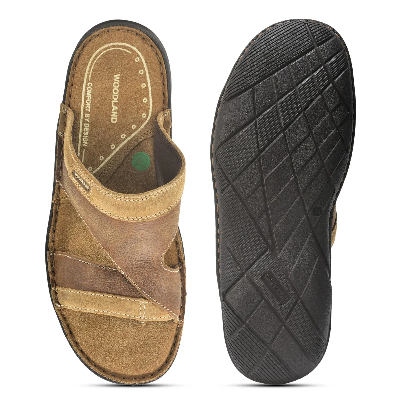 Camel Nubuck Slipper For Men - Thumbnail 8