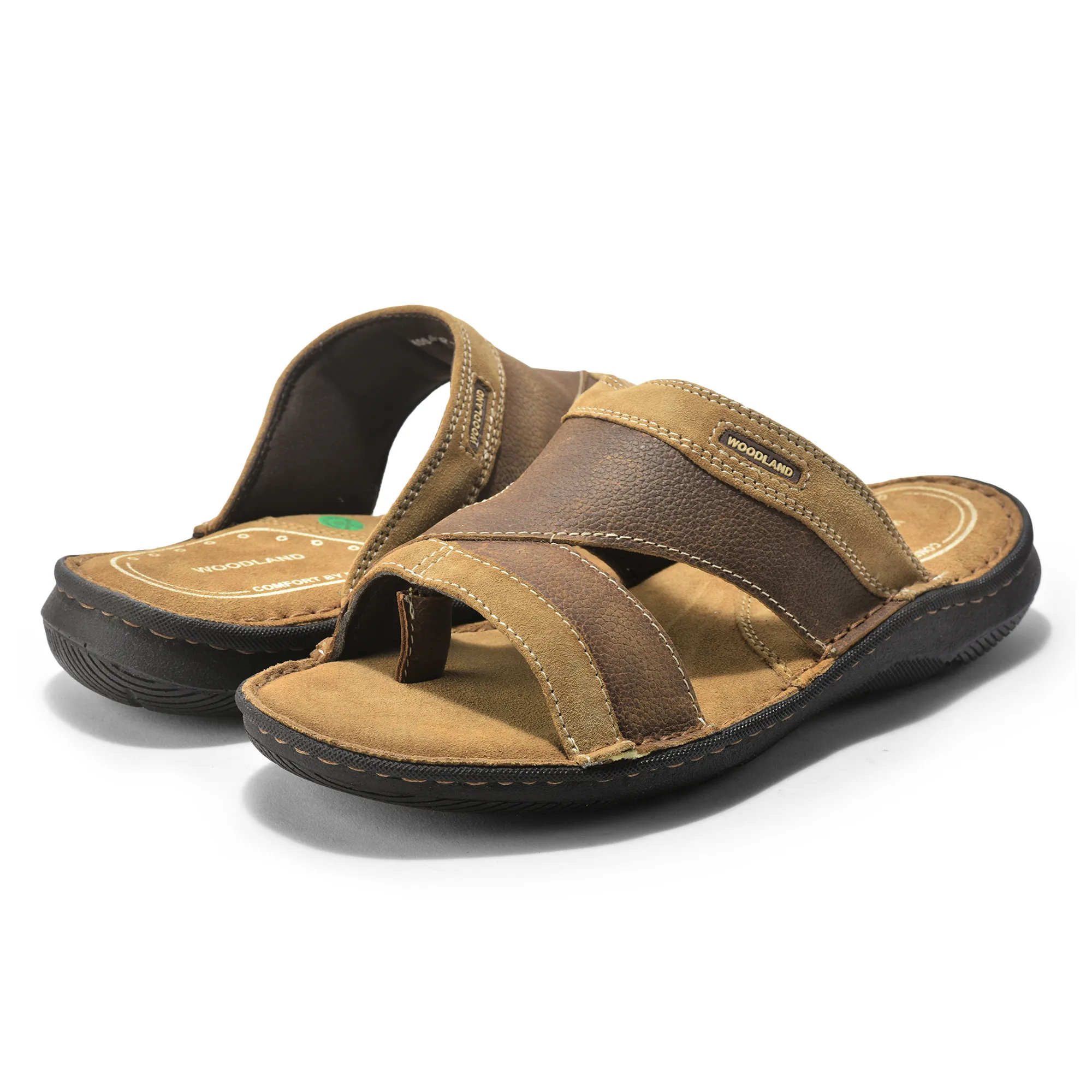 Camel Nubuck Slipper For Men - Thumbnail 11