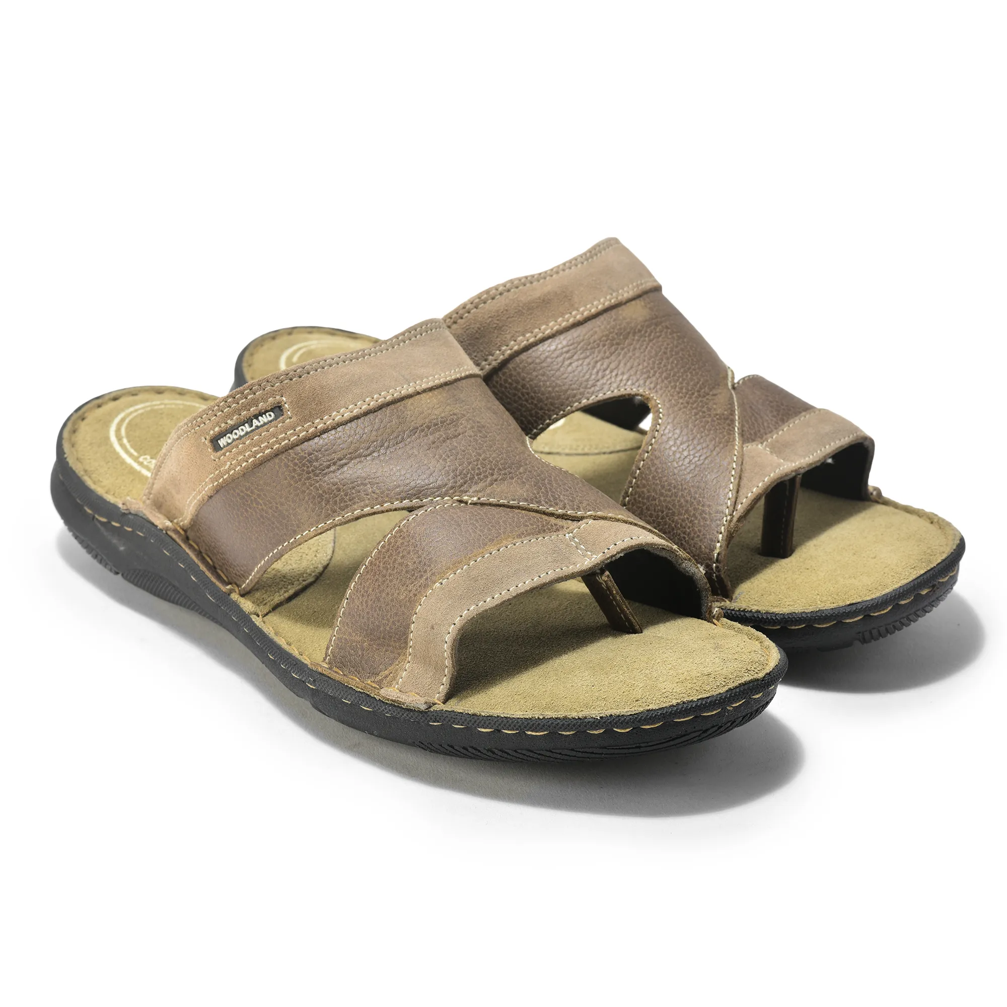 Khaki Nubuck Slipper For Men - Thumbnail 7