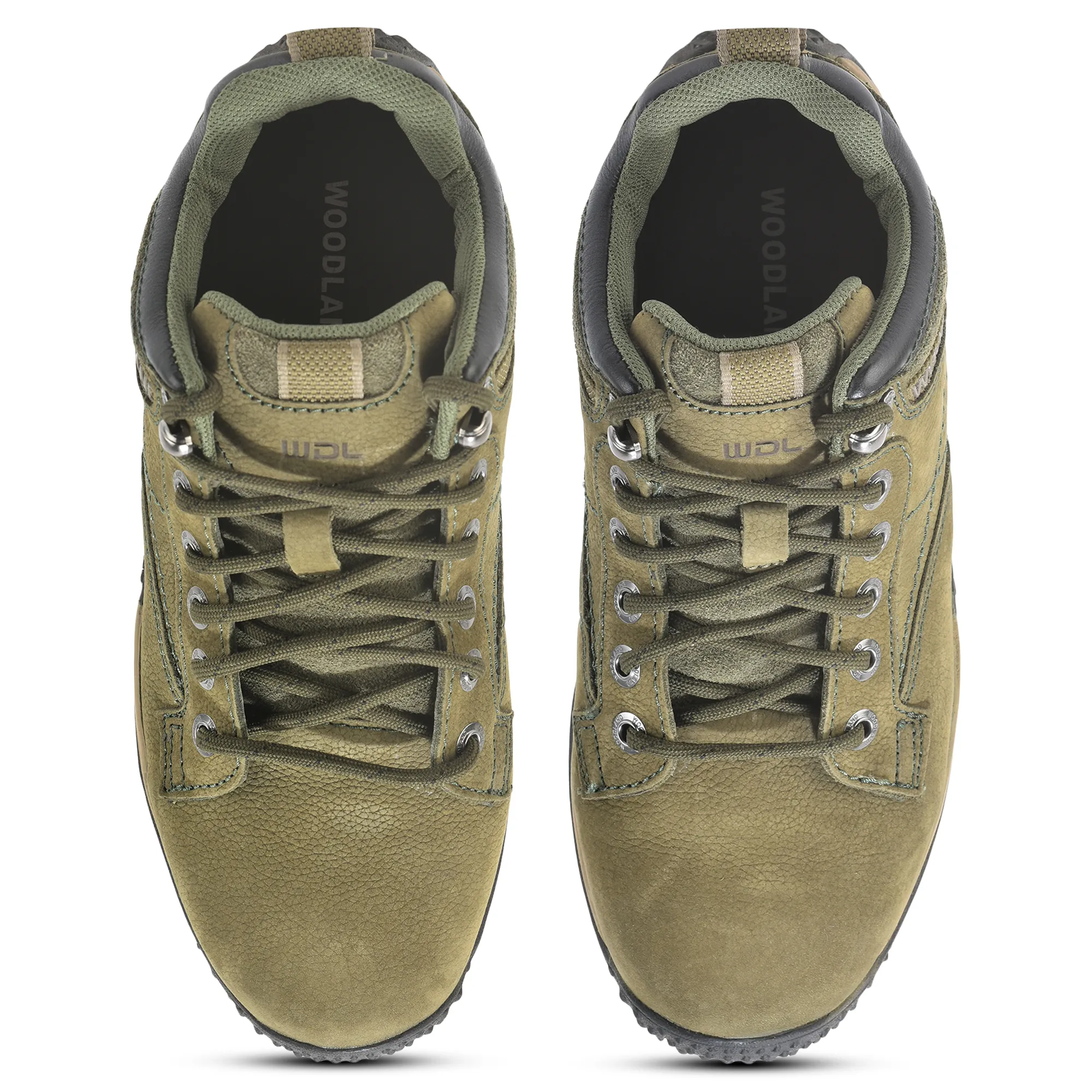 Olive Green casual shoes for men - Thumbnail 4