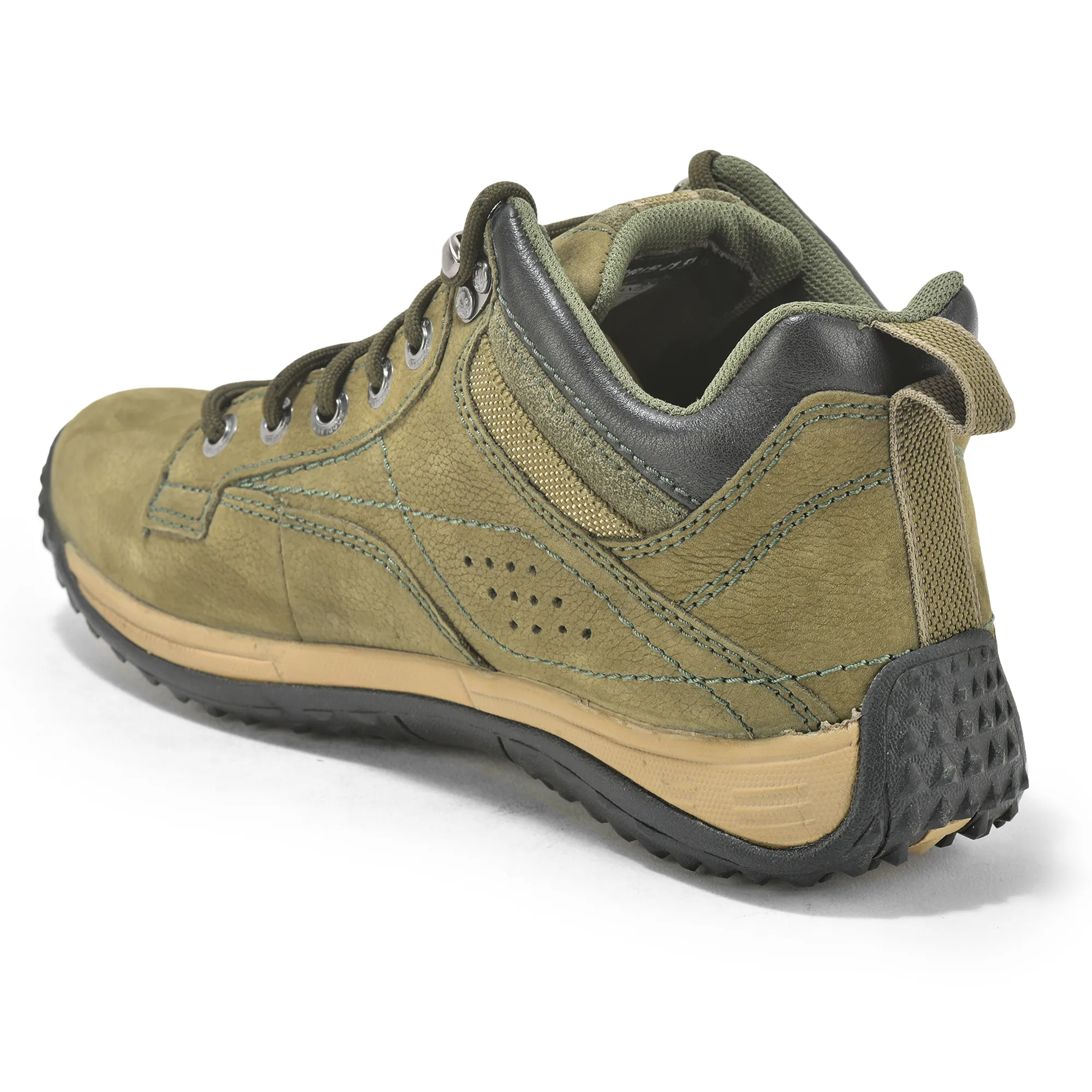 Olive Green casual shoes for men - Thumbnail 6