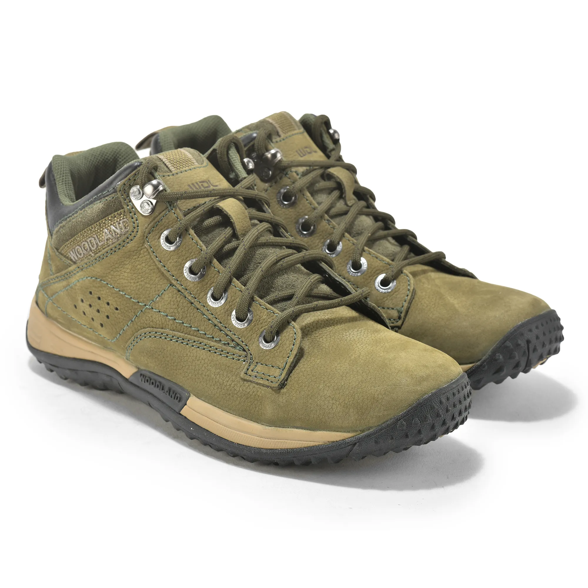 Olive Green casual shoes for men - Thumbnail 7