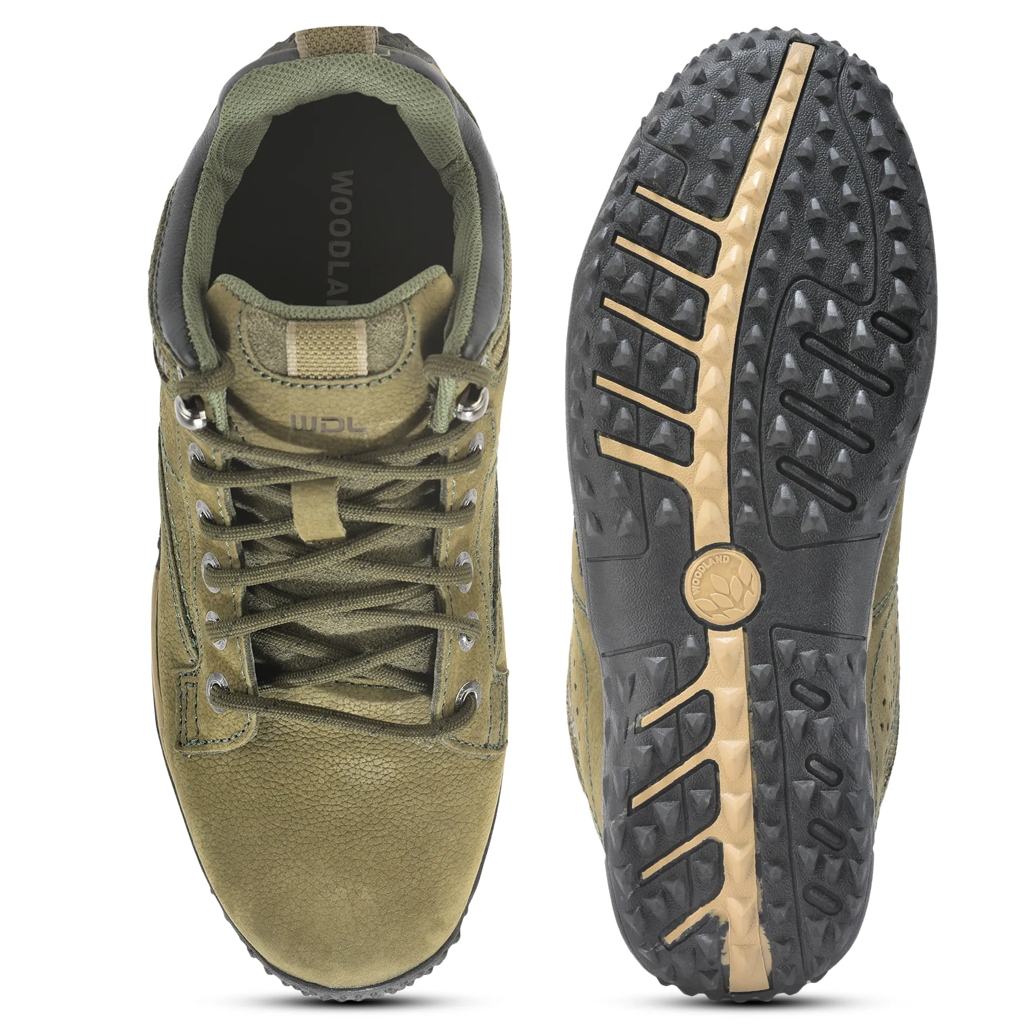 Olive Green casual shoes for men - Thumbnail 8
