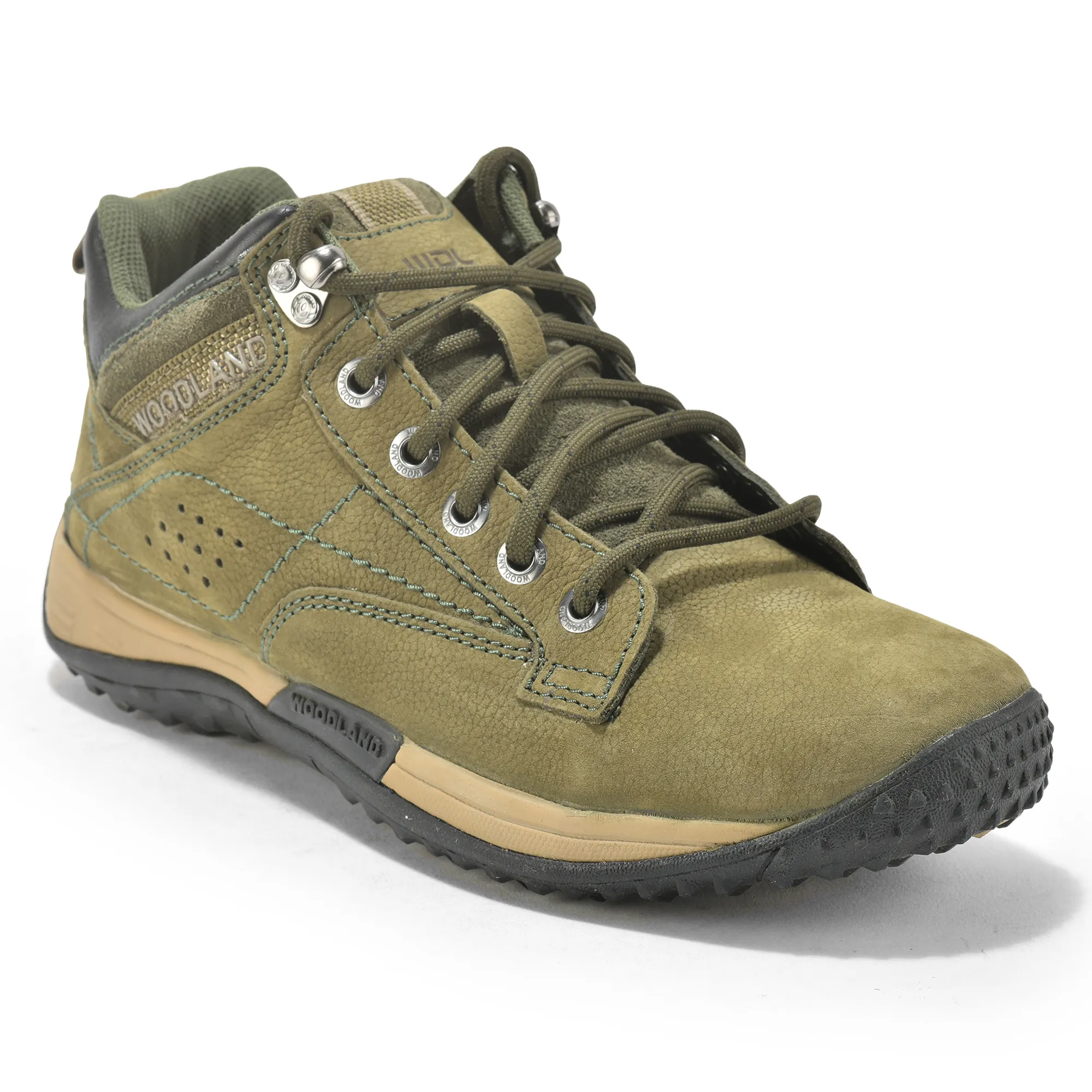 Olive Green casual shoes for men - Thumbnail 10